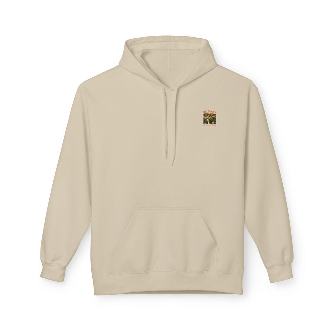 Haleakala National Park Landscape Hoodie | Vintage Mountain Waterfall