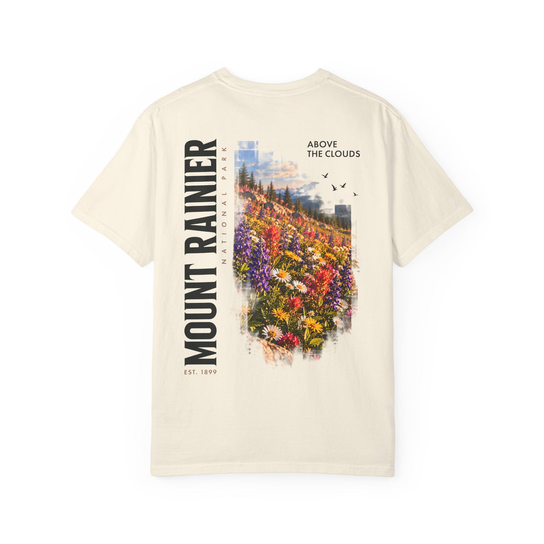 Mount Rainier National Park – Wildflower Meadow Graphic T-Shirt