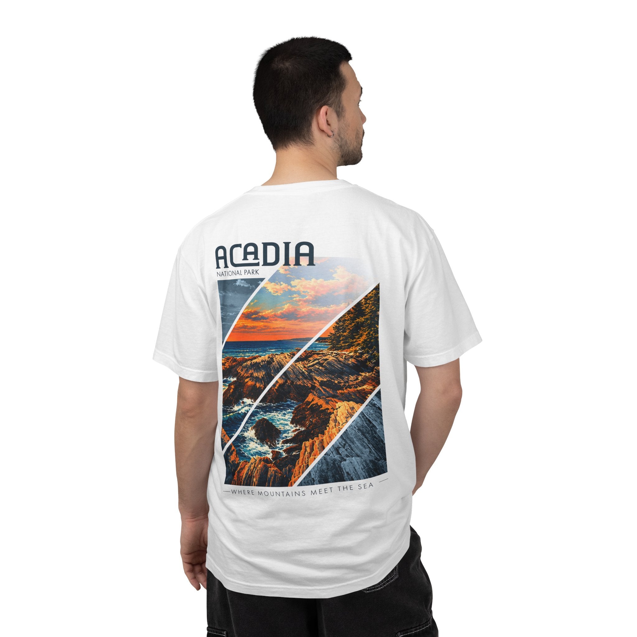 Acadia National Park Rocky Coast Graphic T-Shirt
