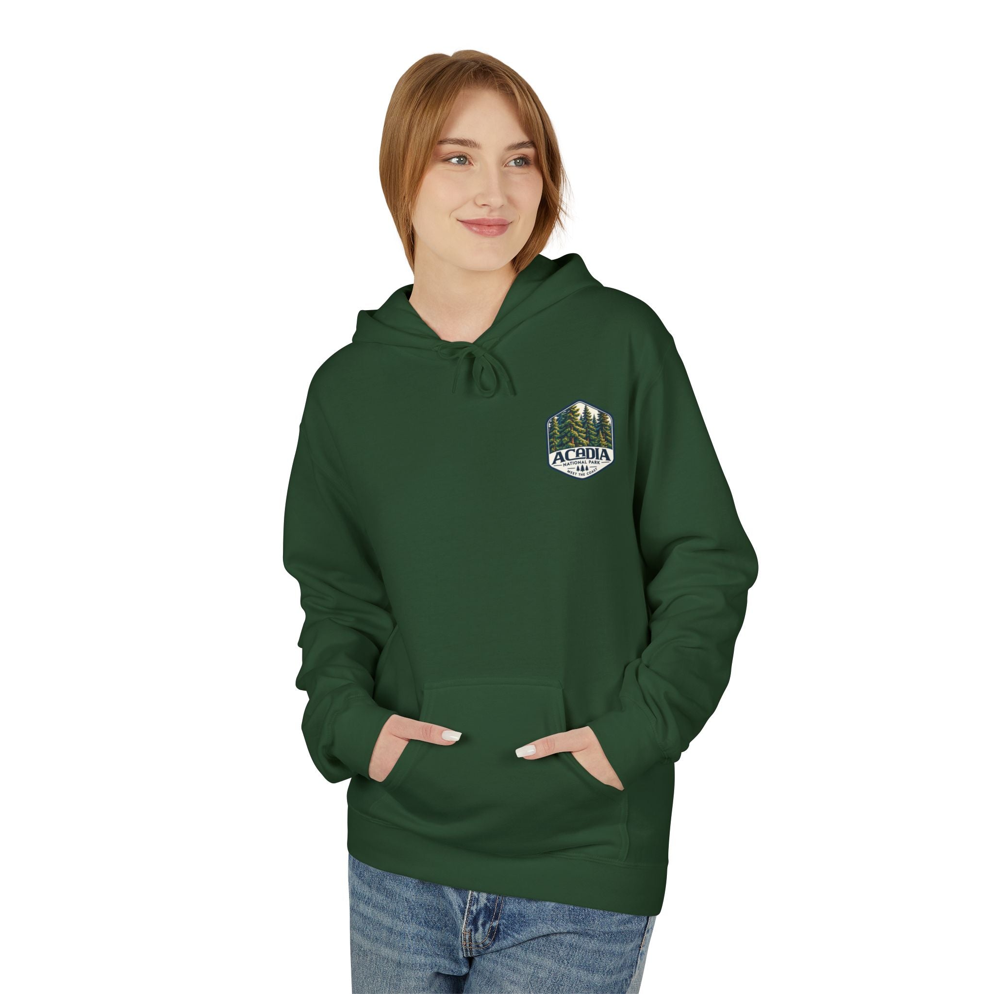 Acadia National Park Pine Trees Graphic hoodie