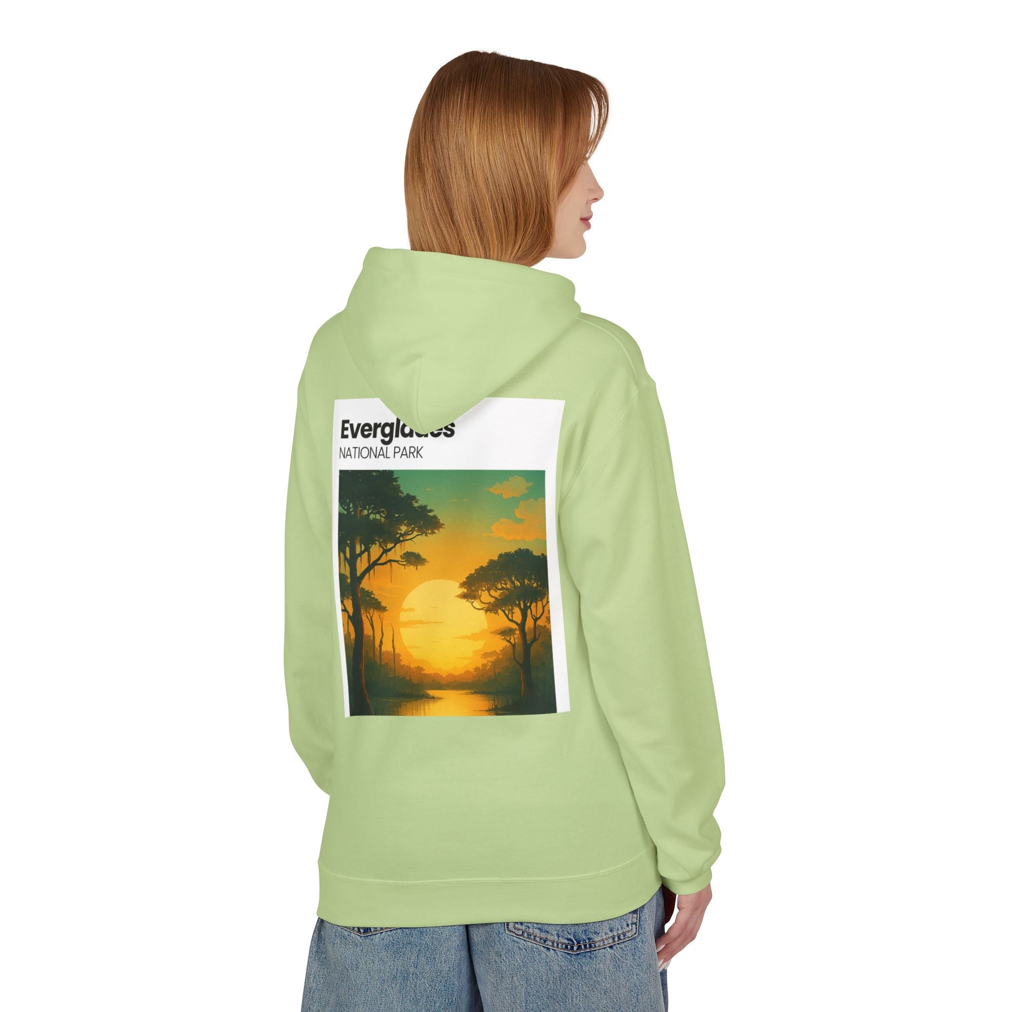 Everglades Sunset Vintage Poster Hoodie | National Park Landscape