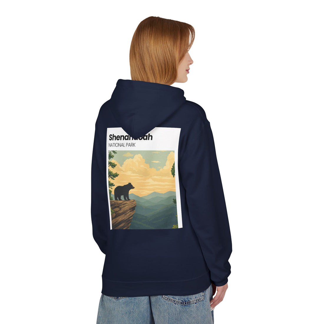 Shenandoah National Park Bear Hoodie | Vintage Travel Poster style