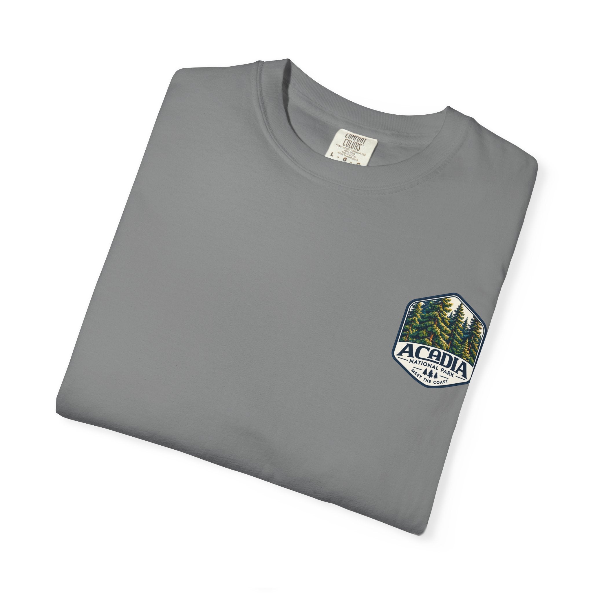Acadia National Park Pine Trees Graphic T-Shirt