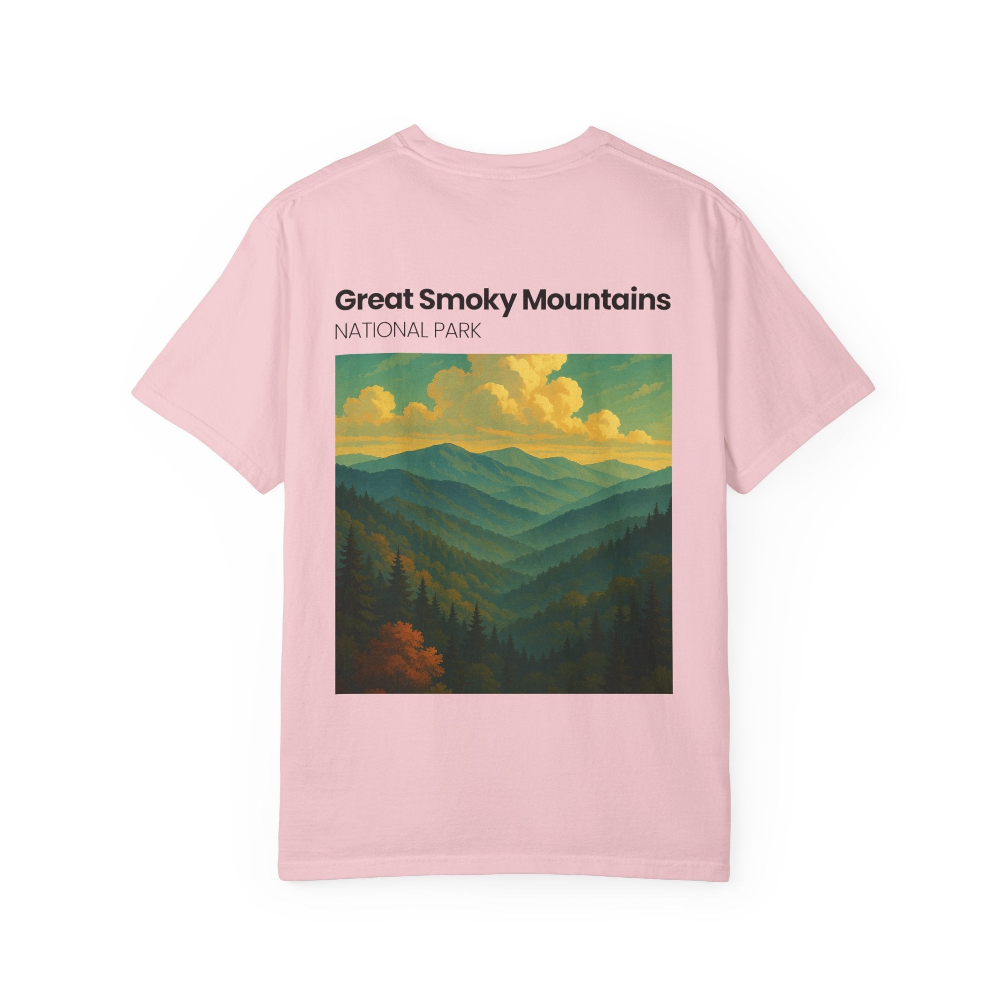 Great Smoky Mountains landscape T-shirt | National Park vintage poster