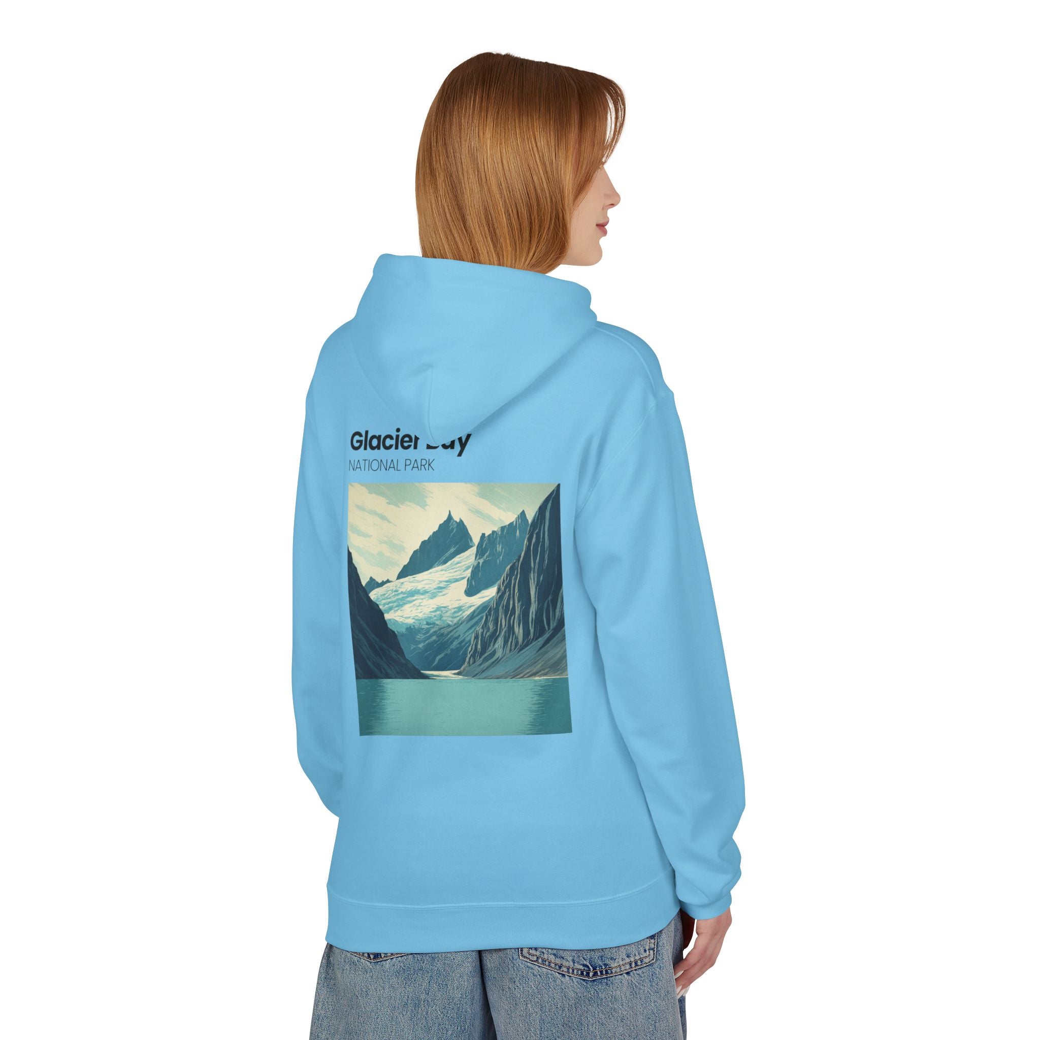 Vintage Wave Surf Patch Hoodie | Small Chest Graphic, Coastal Vibes