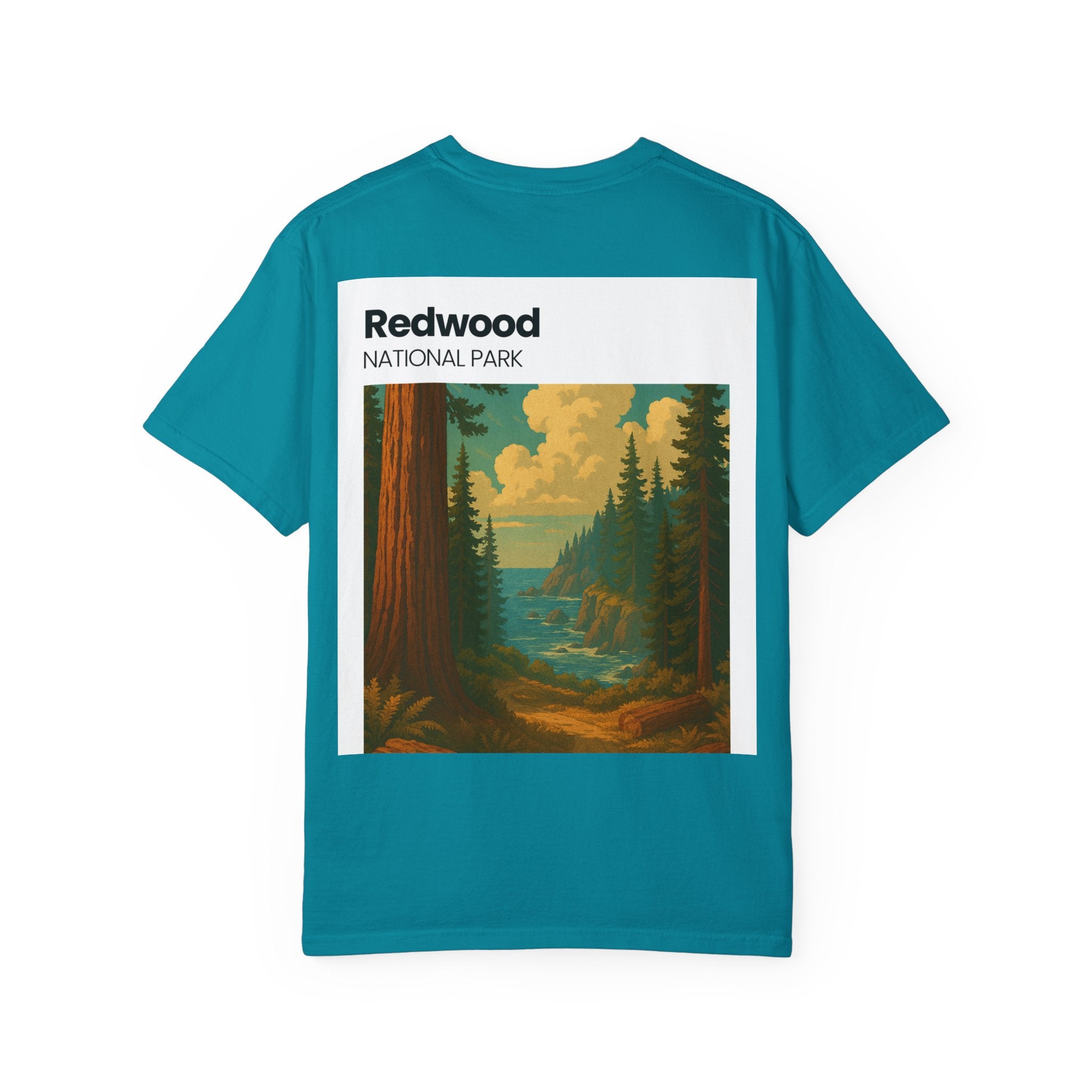 Redwood National Park landscape T-Shirt | Vintage nature scene