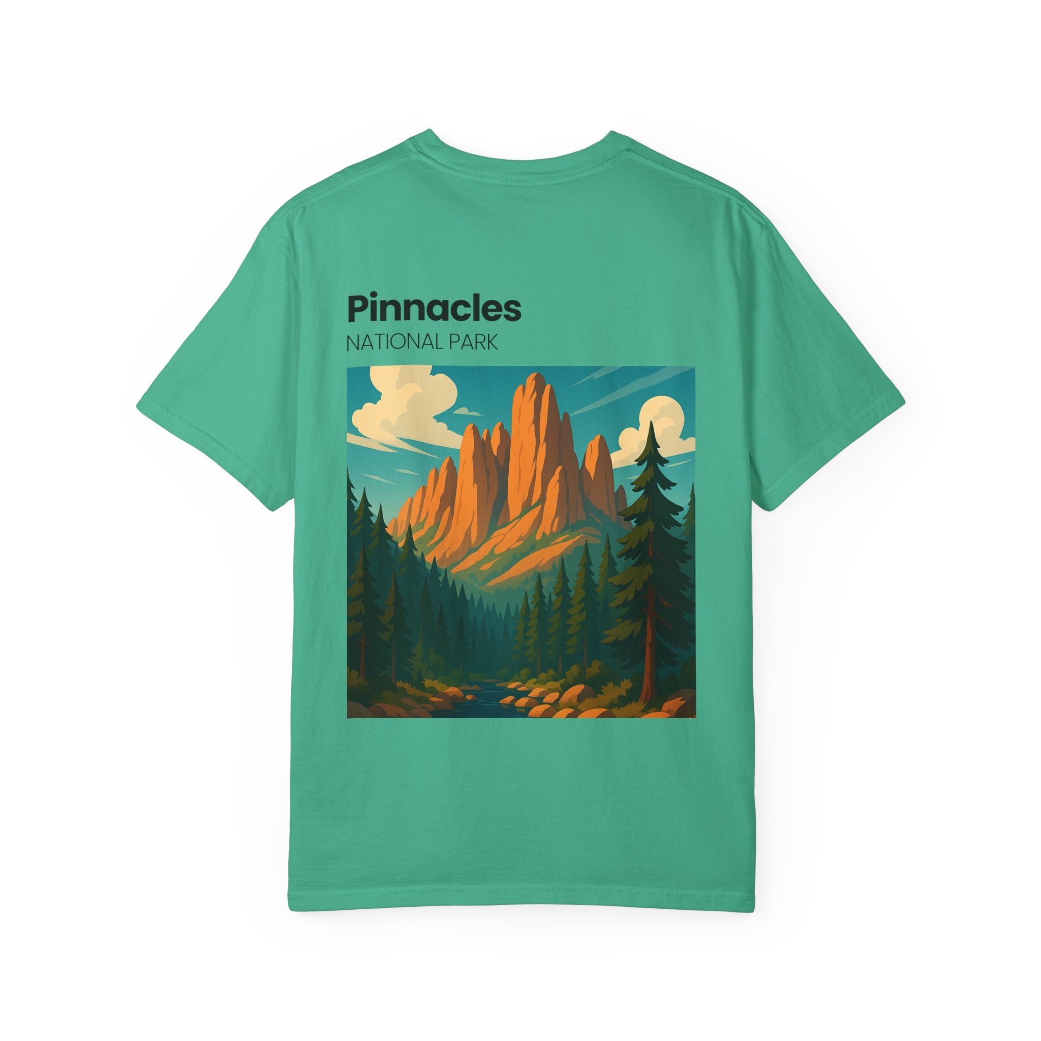 Pinnacles National Park landscape T-Shirt | retro nature poster design