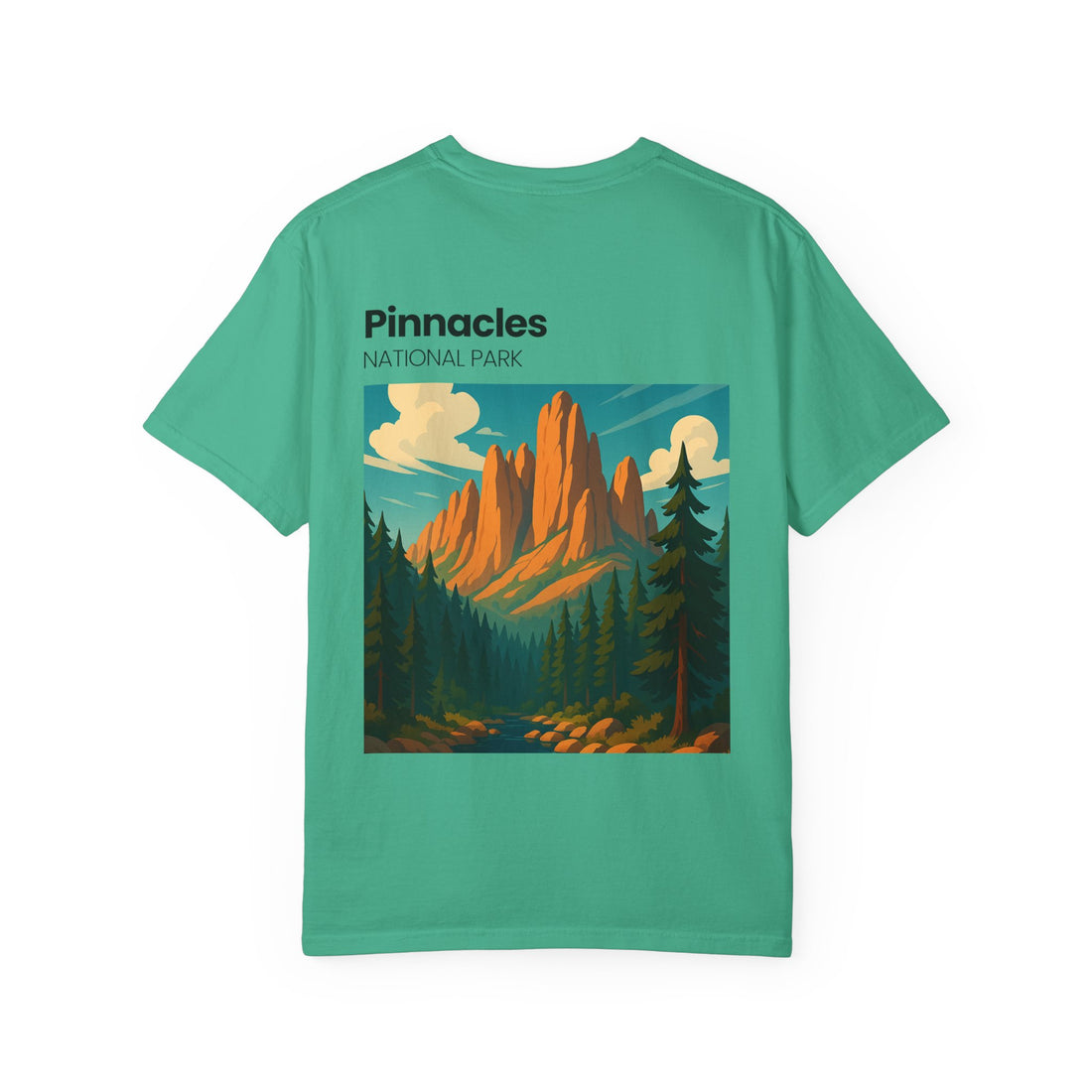 Pinnacles National Park landscape T-Shirt | retro nature poster design