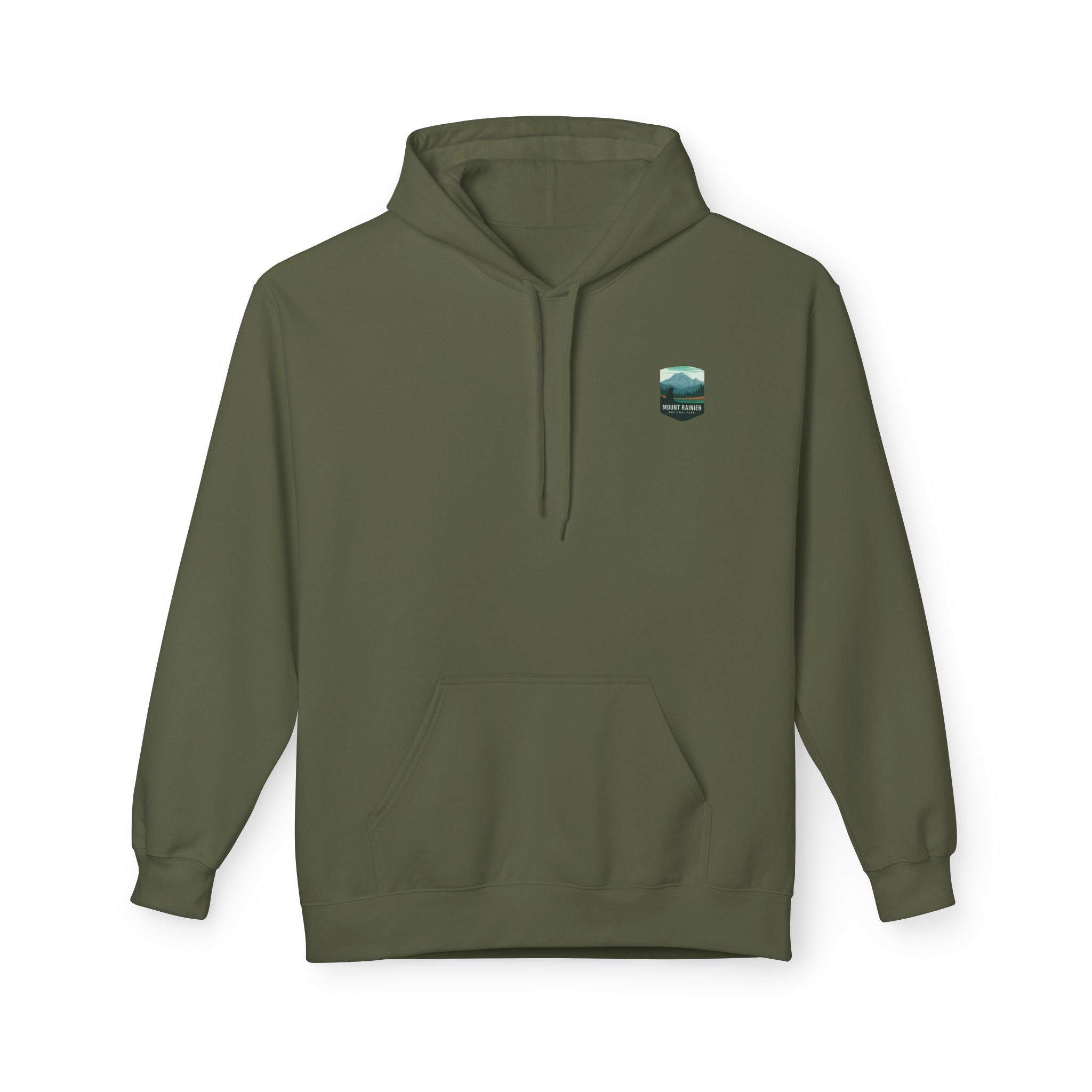 Mount Rainier National Park Hoodie | Vintage Landscape Mountain Design