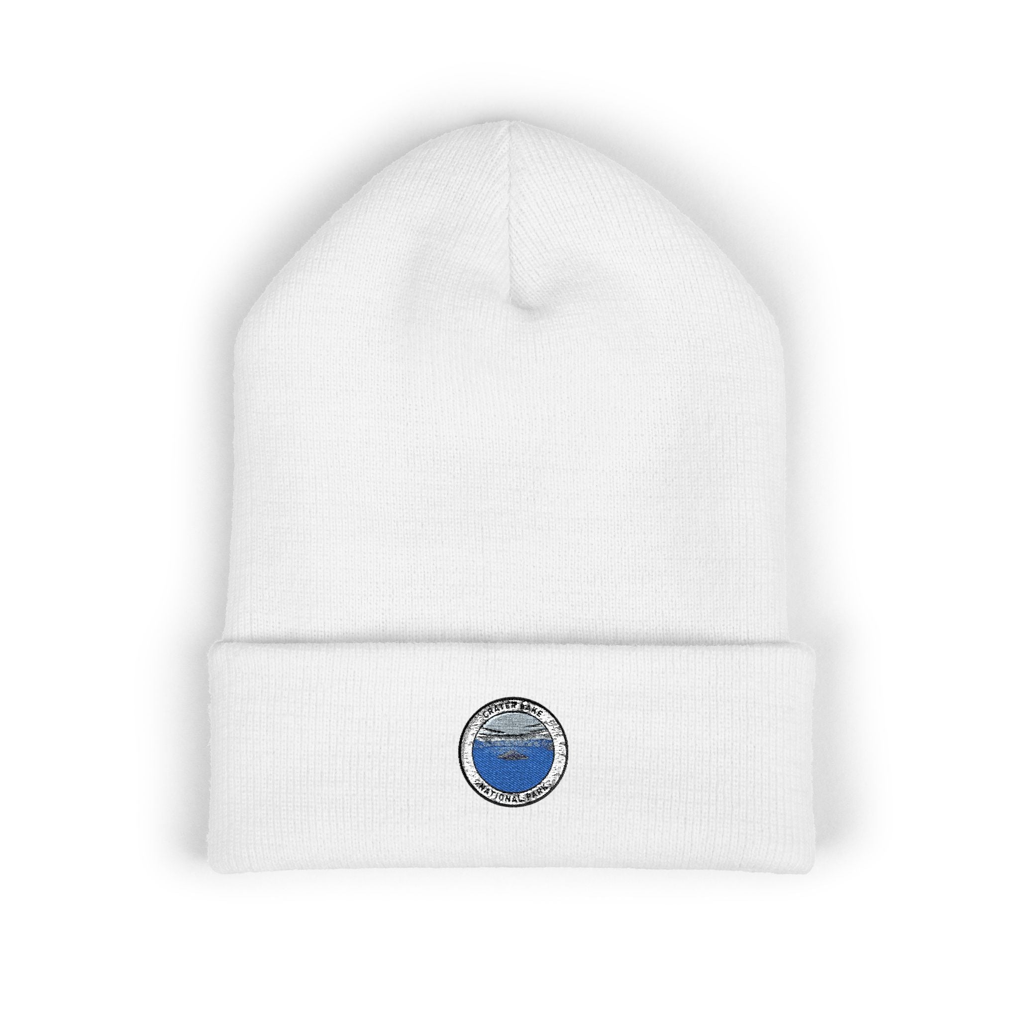 Ocean Wave Patch Beanie | Embroidered Cuffed Beanie