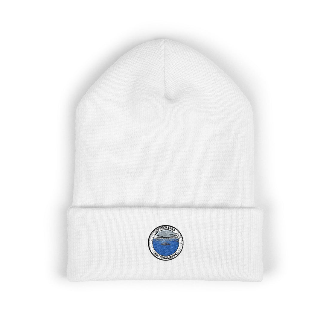 Ocean Wave Patch Beanie | Embroidered Cuffed Beanie