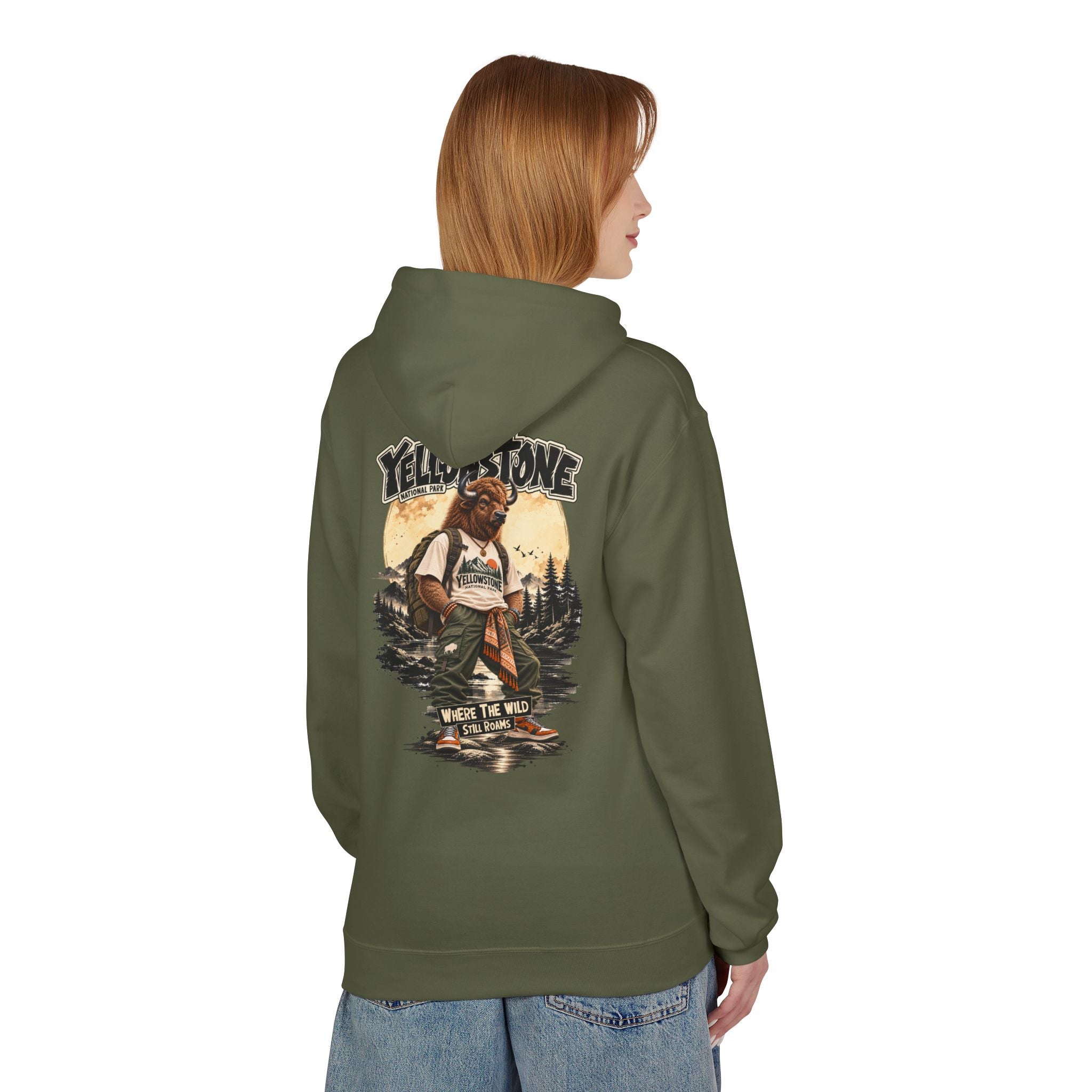 Yellowstone Bison – Where the Wild Still Roams Hoodie