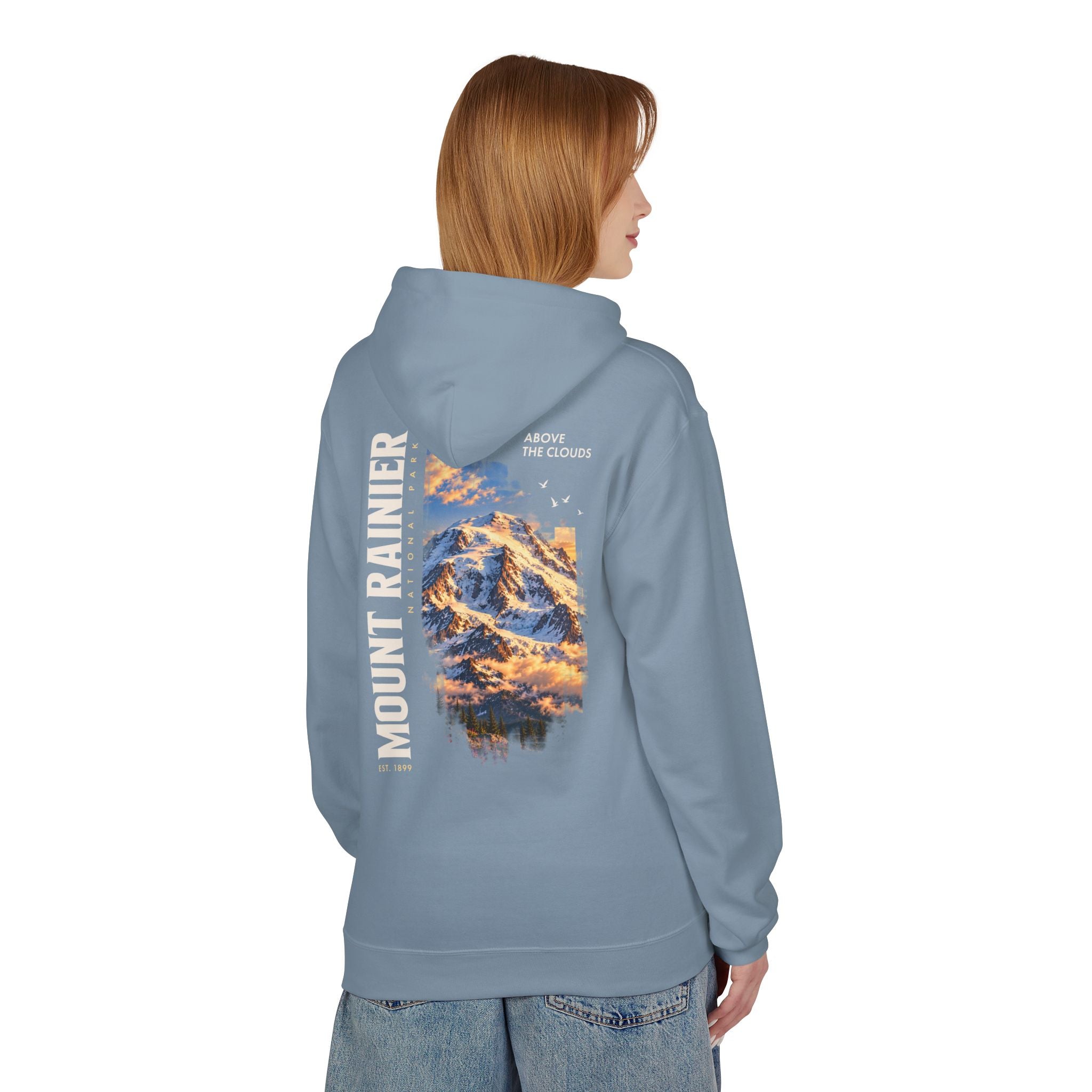Mount Rainier National Park – Rainier Peak Graphic Hoodie