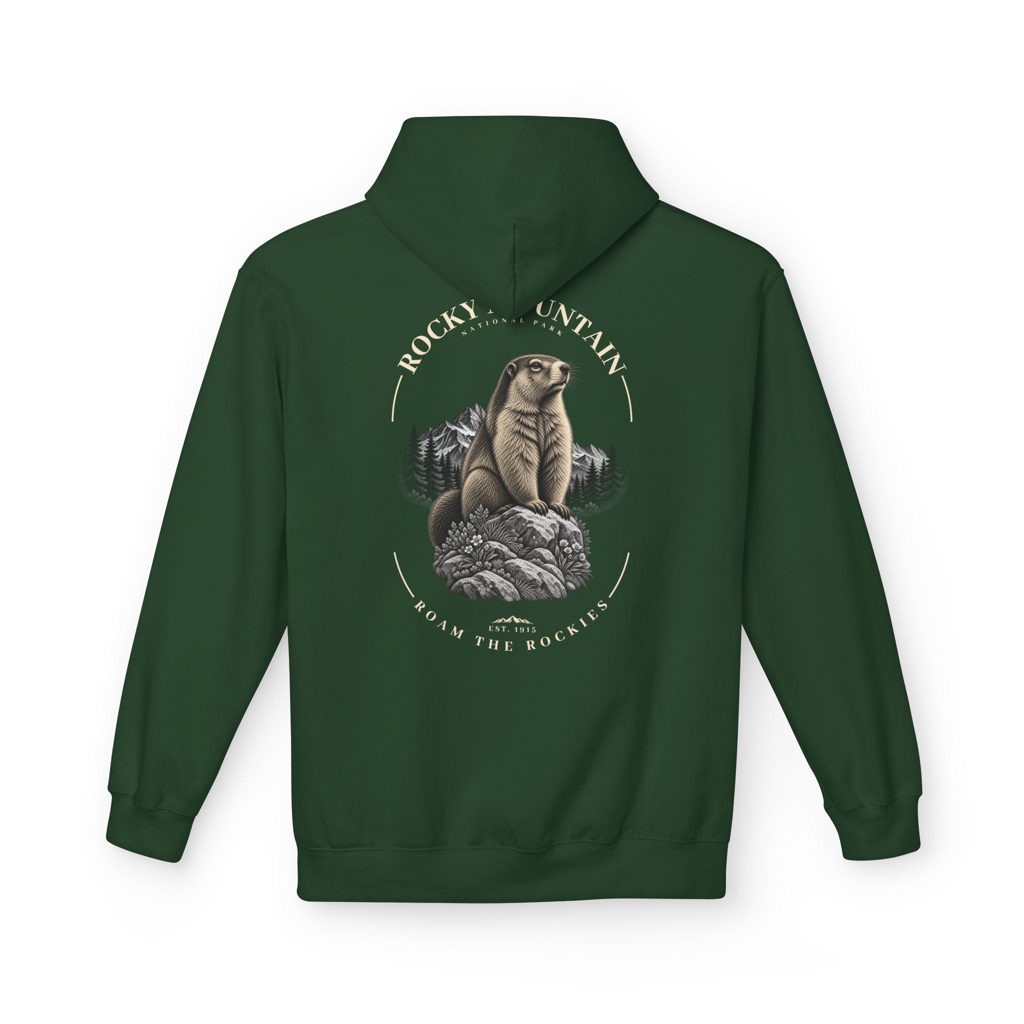 Rocky Mountain National Park Marmot Graphic Hoodie
