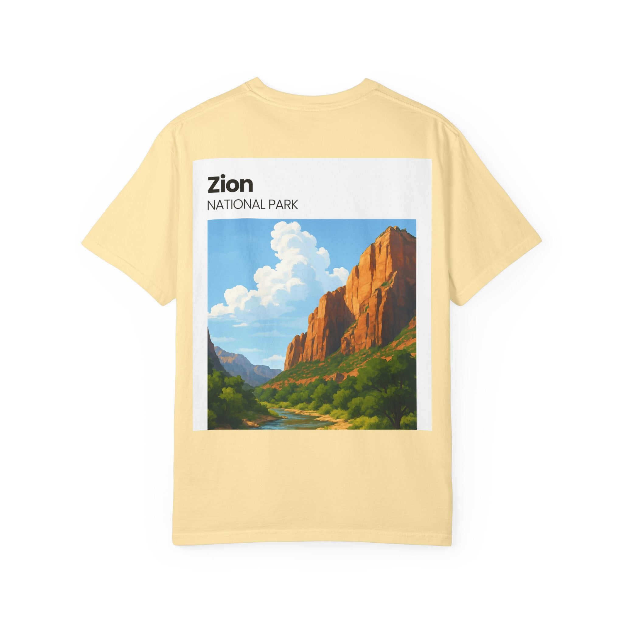 Zion National Park Landscape T-Shirt | Scenic Canyon Artwork