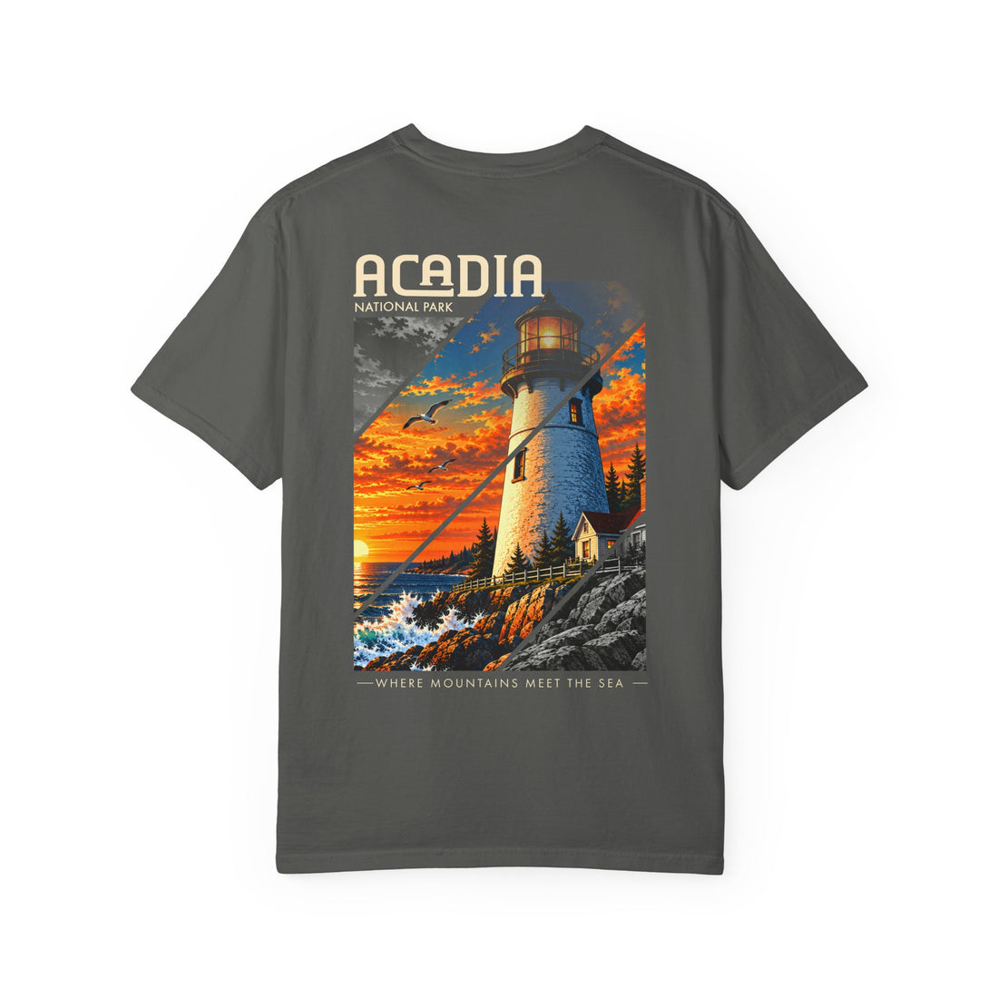 Acadia National Park Lighthouse Graphic T-Shirt