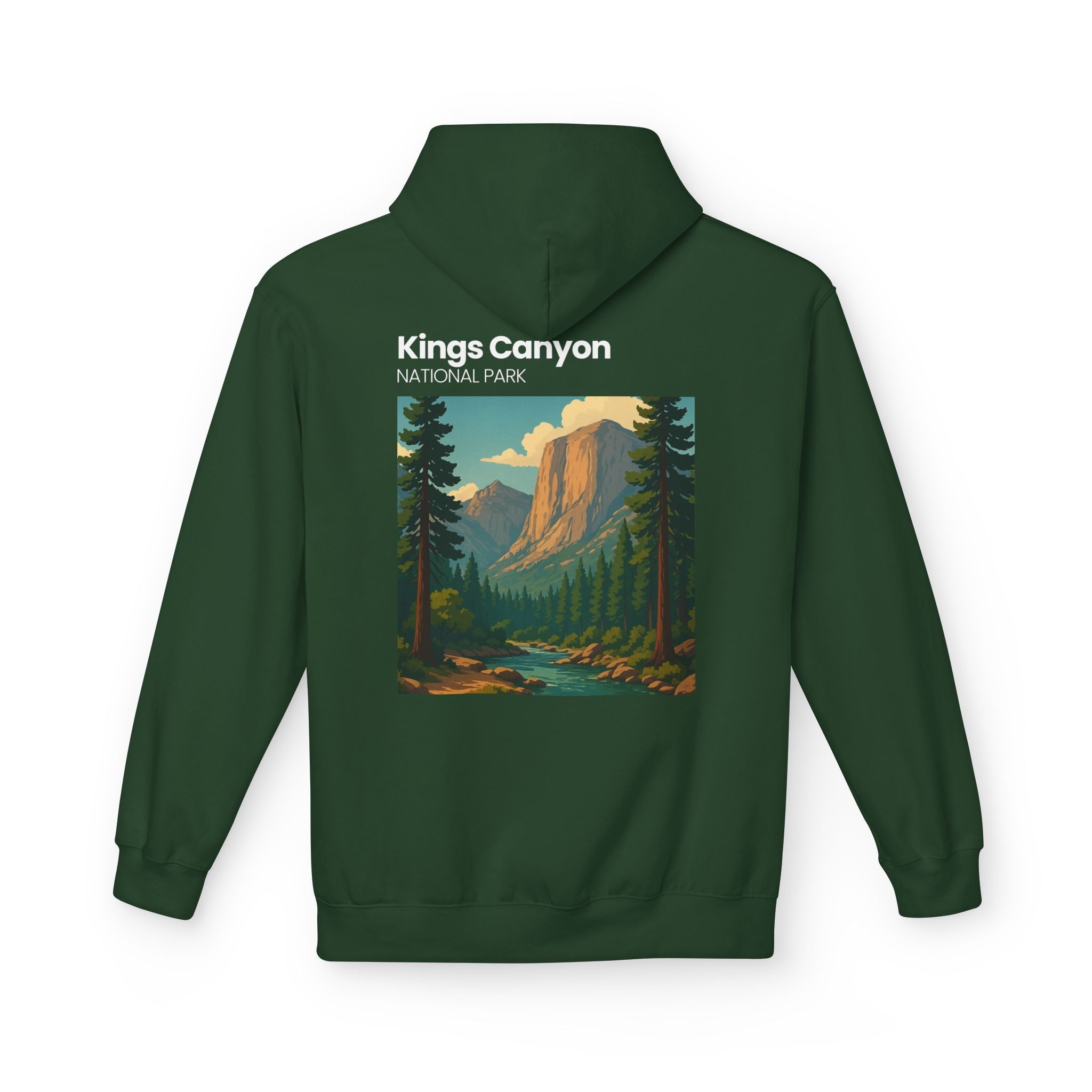 Kings Canyon National Park Hoodie | Vintage Landscape Graphic