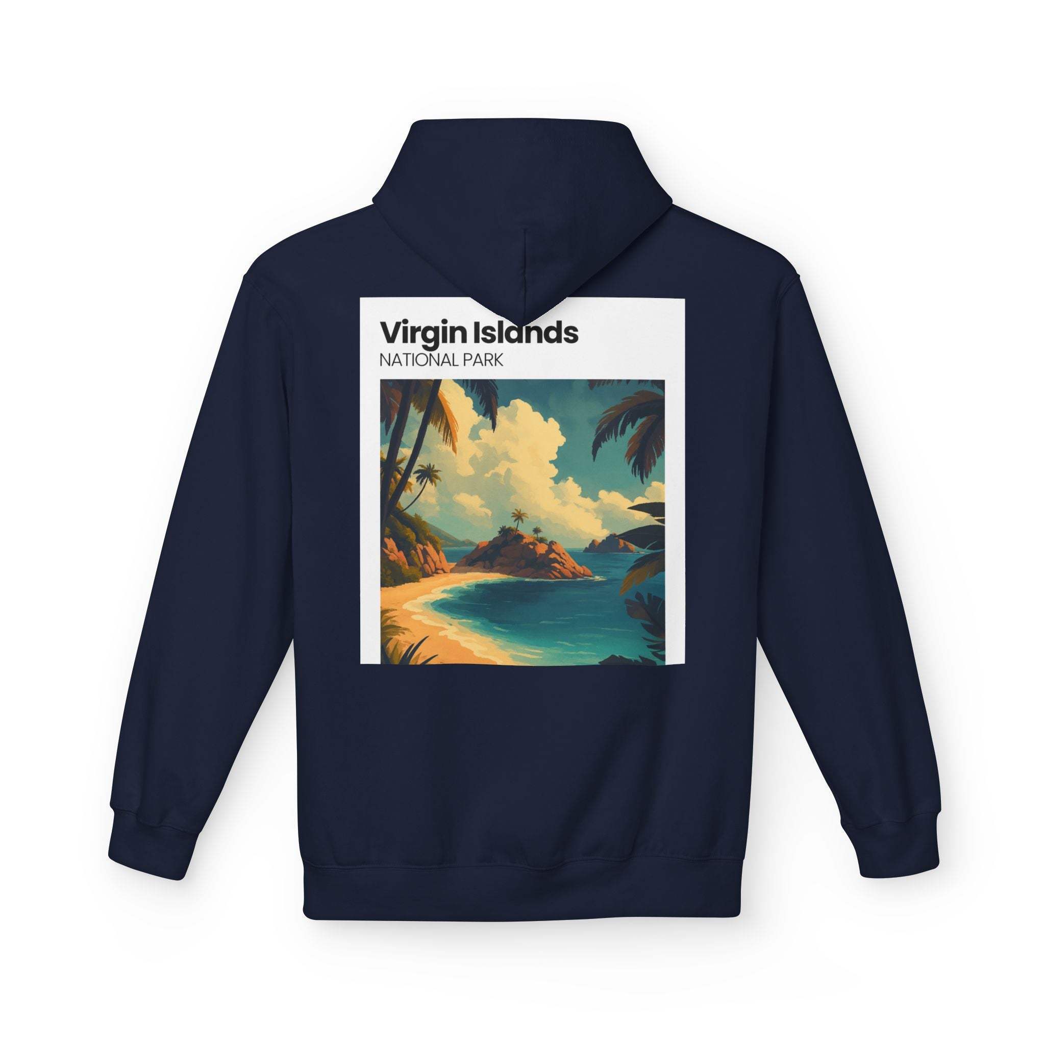 Virgin Islands National Park Beach Hoodie | Tropical Island Sunset