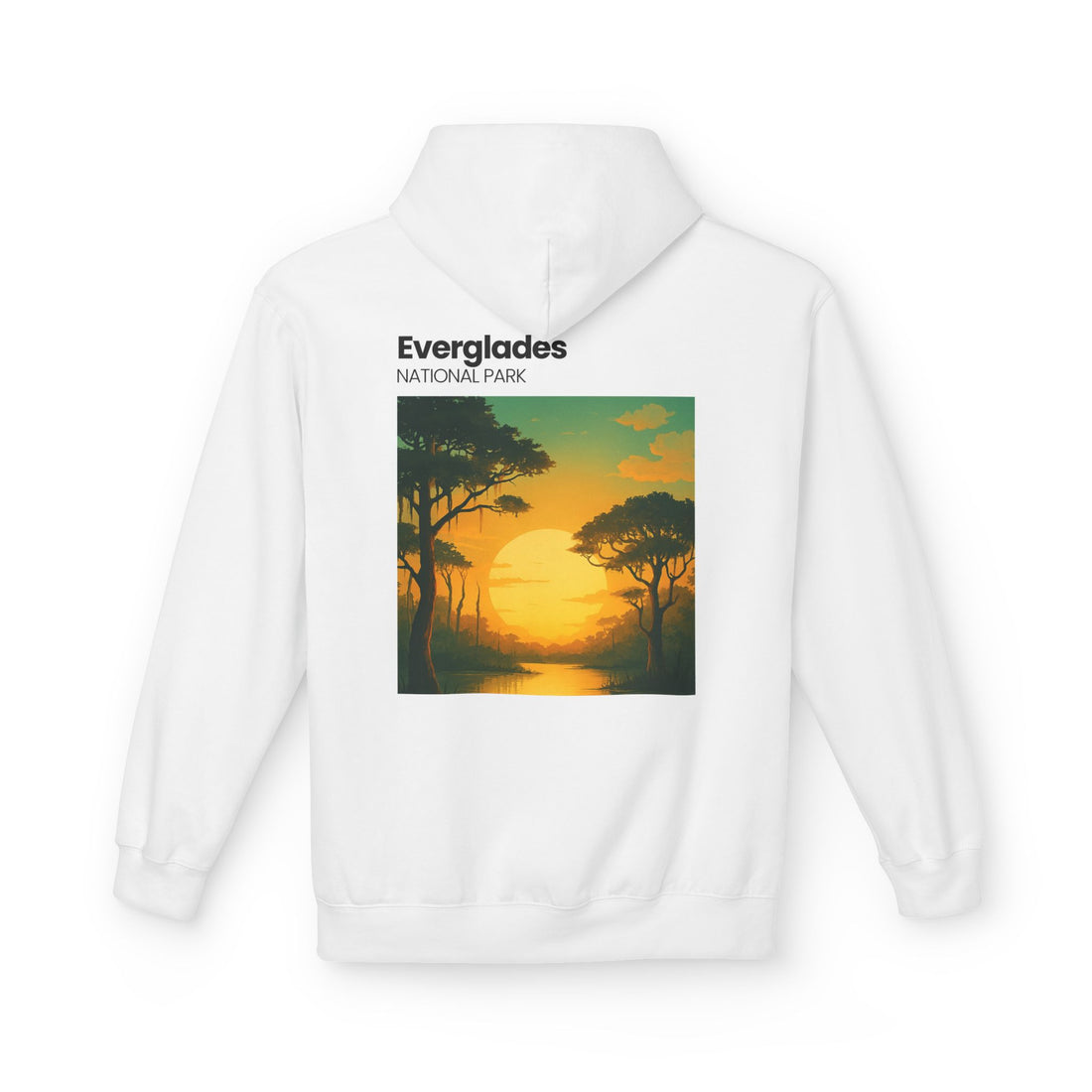 Everglades Sunset Vintage Poster Hoodie | National Park Landscape