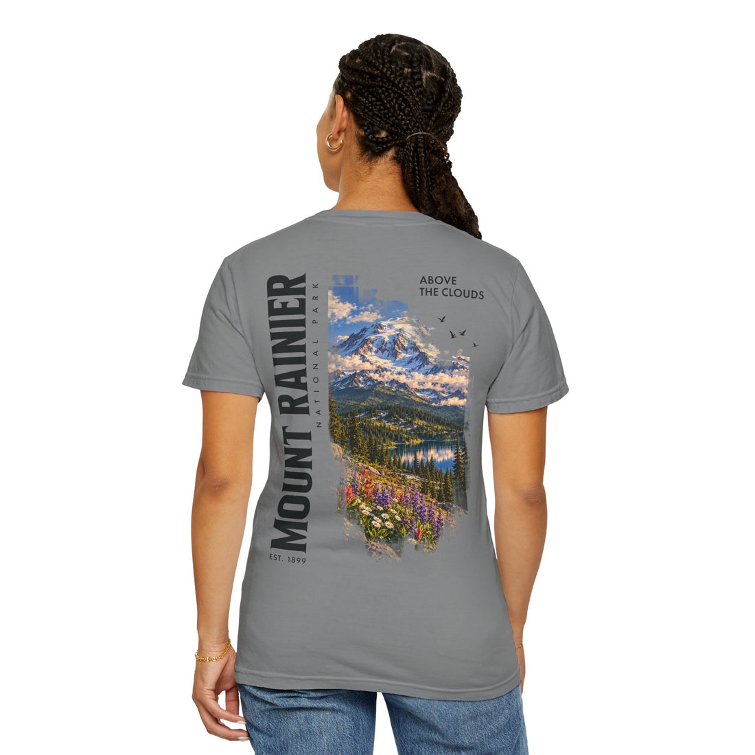 Mount Rainier National Park – Alpine Scene Graphic T-Shirt