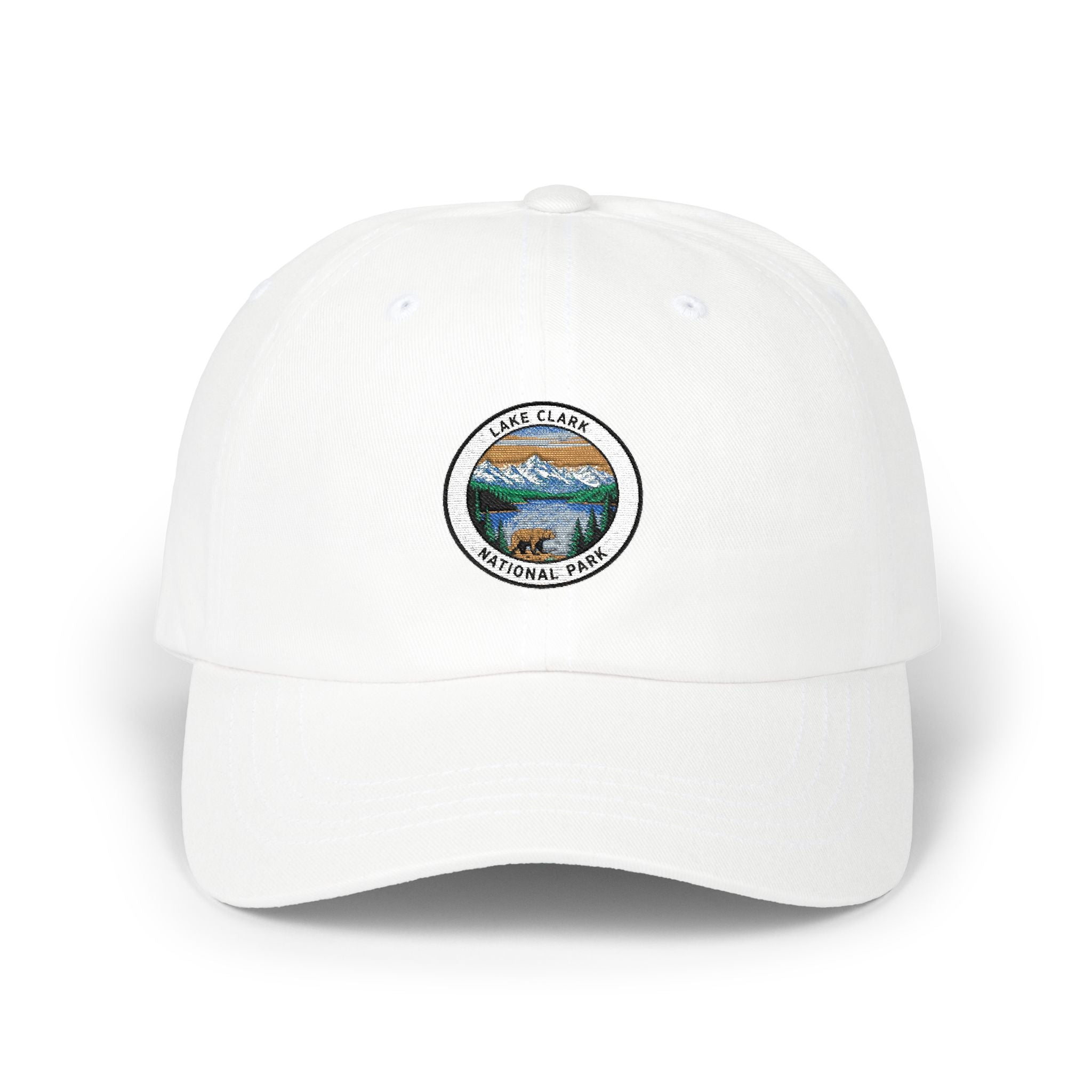 Yellowstone National Park landscape Dad Cap | embroidered patch style hat