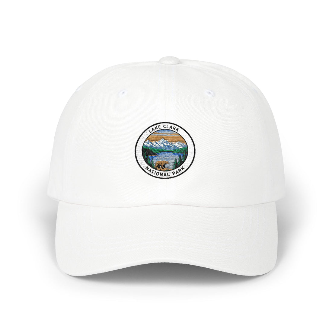 Yellowstone National Park landscape Dad Cap | embroidered patch style hat