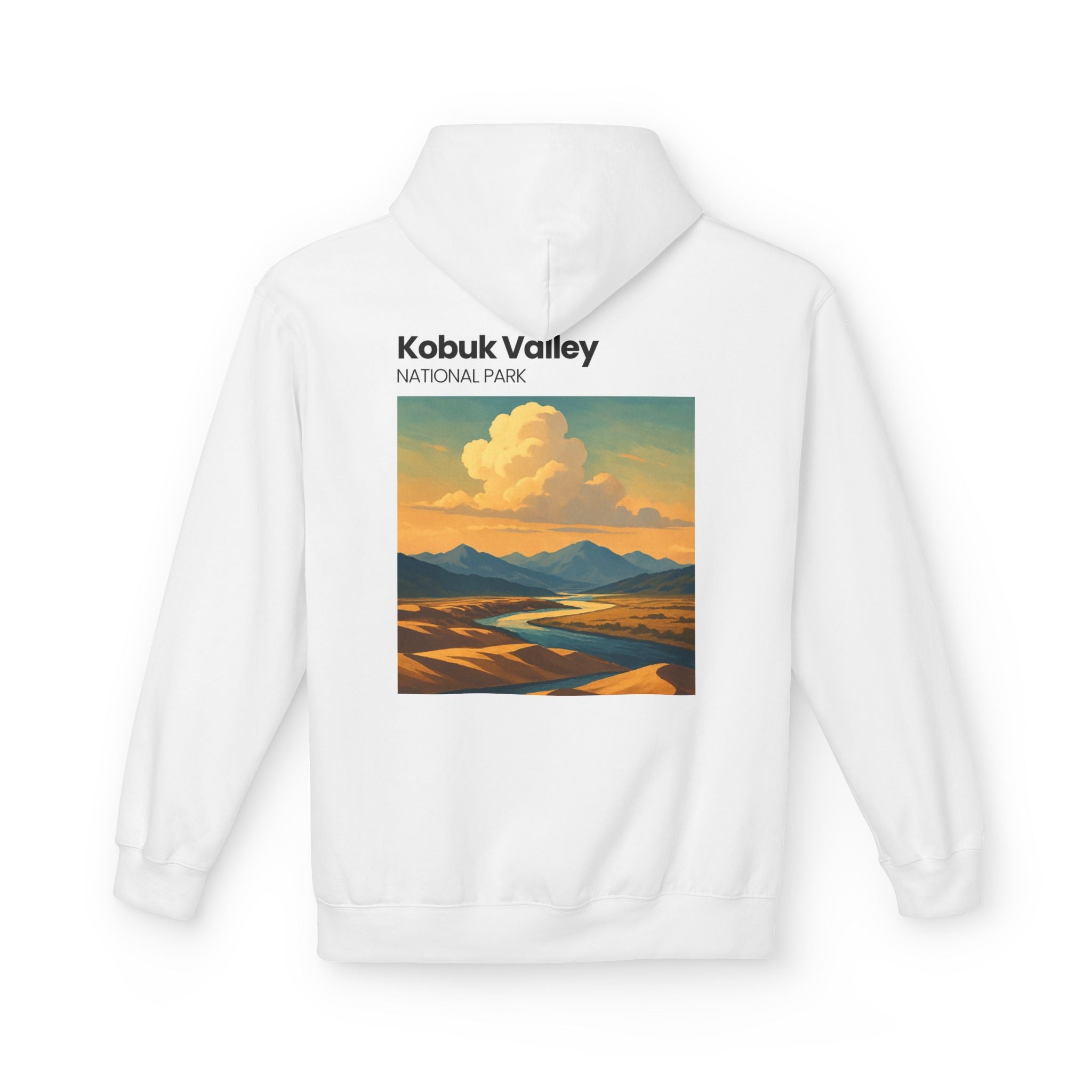 Kobuk Valley National Park landscape Hoodie | Vintage travel poster style