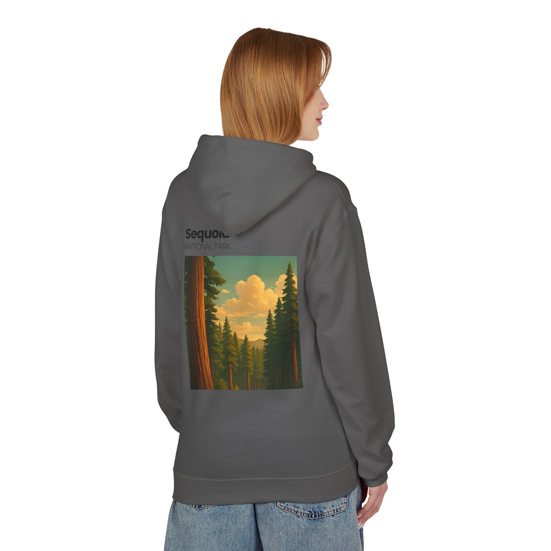 Sequoia National Park Vintage Poster Hoodie | Forest Landscape Sweatshirt