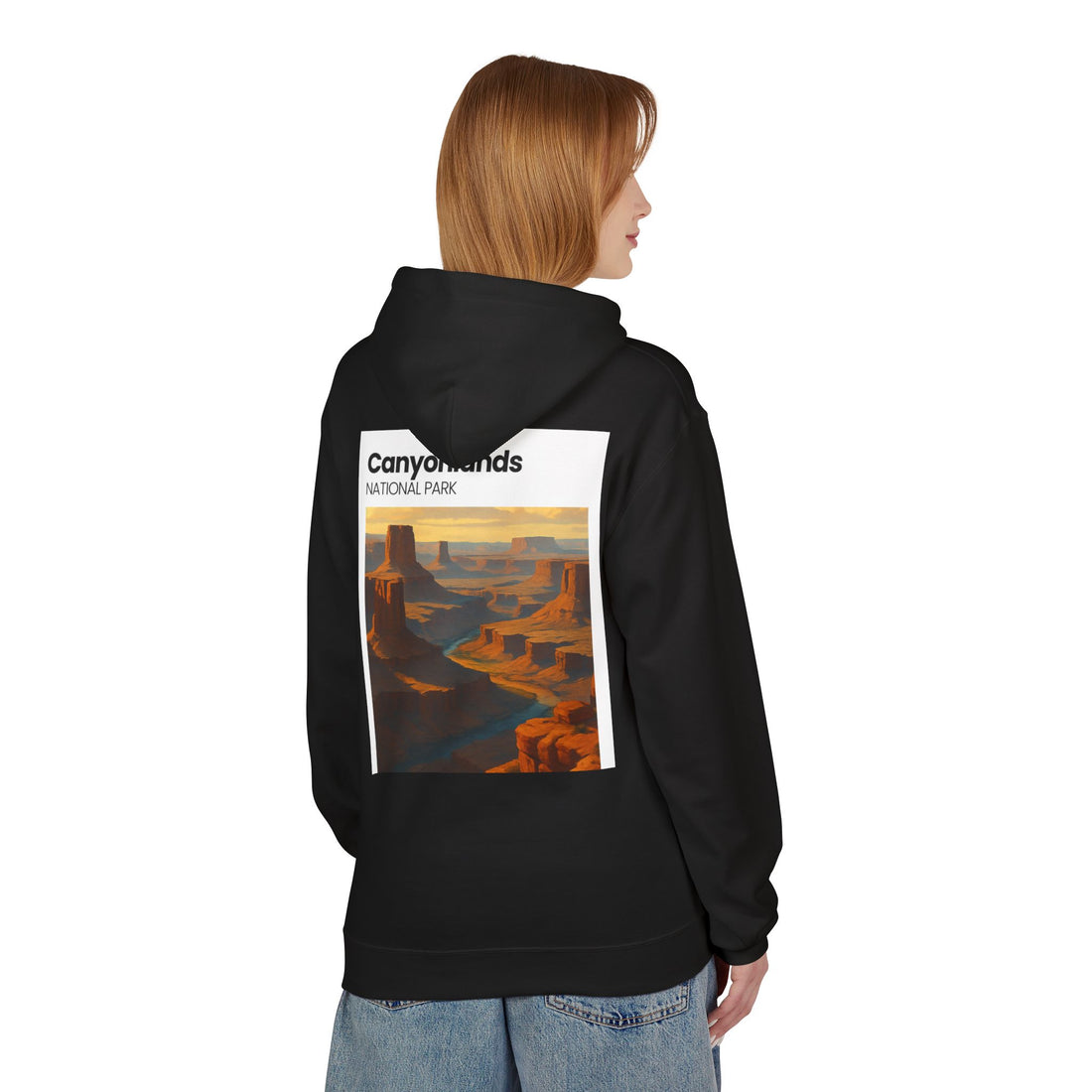 Canyonlands National Park landscape Hoodie | Retro desert canyon art