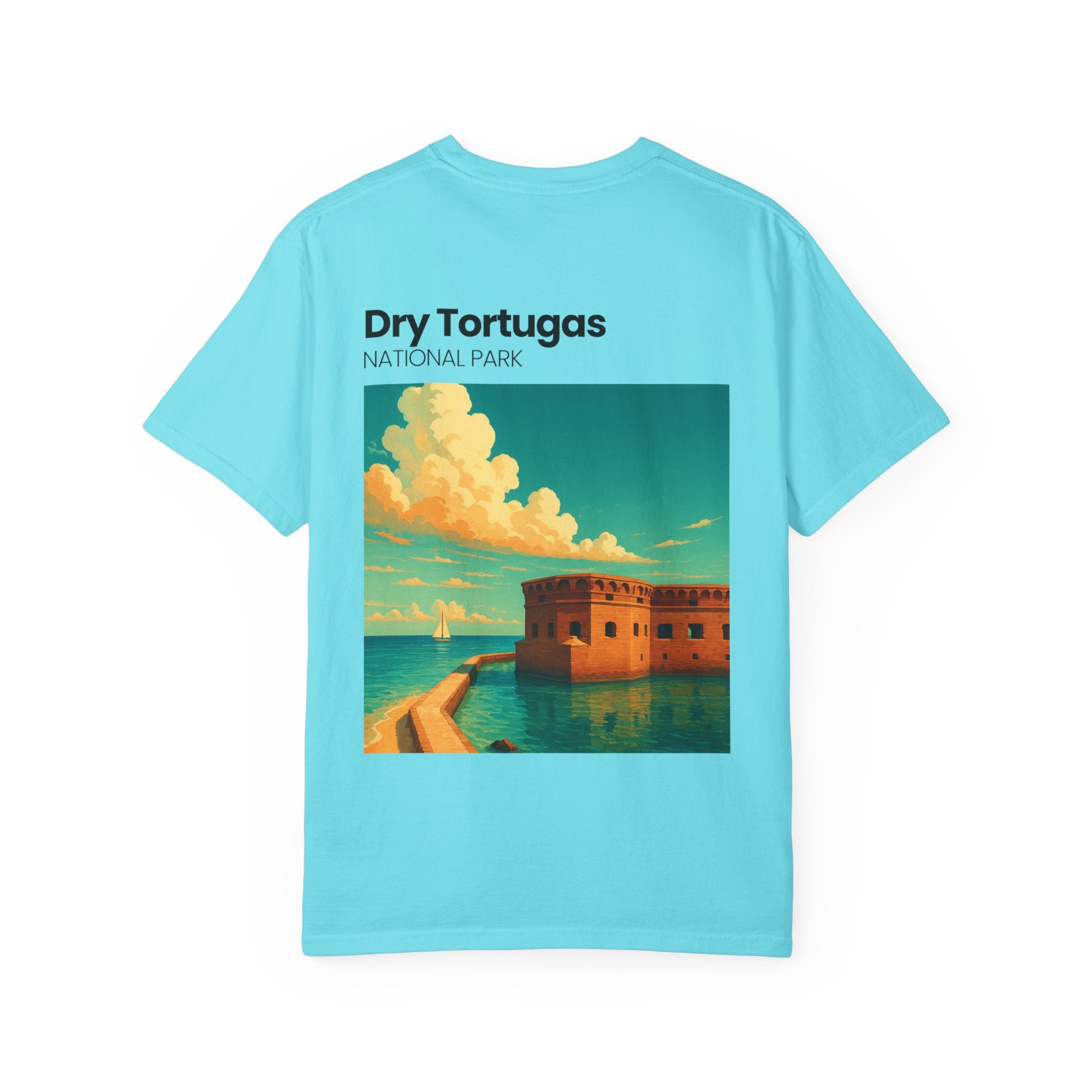 Dry Tortugas National Park Poster T-shirt | Vintage Fort Illustration