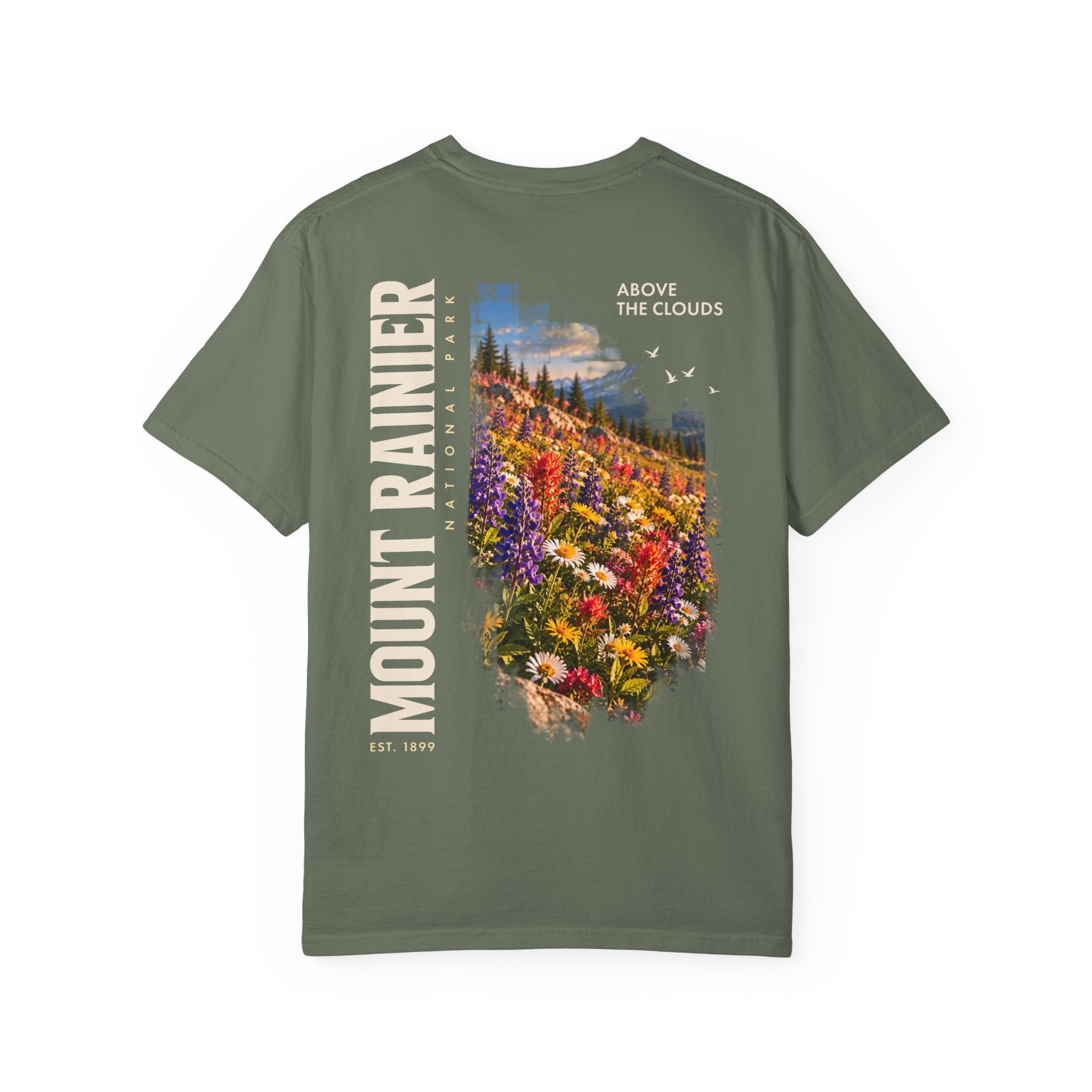 Mount Rainier National Park – Wildflower Meadow Graphic T-Shirt