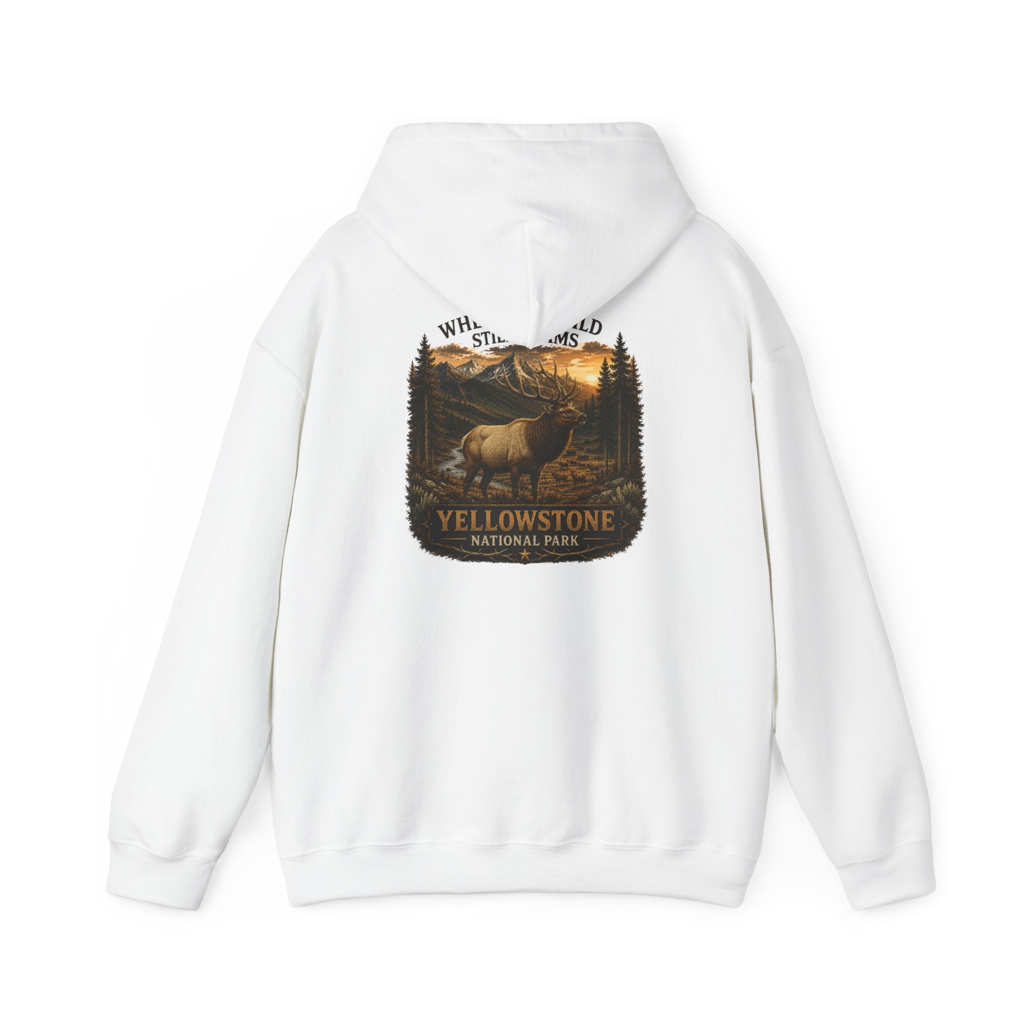 Yellowstone Elk Hoodie – Where the Wild Still Roams