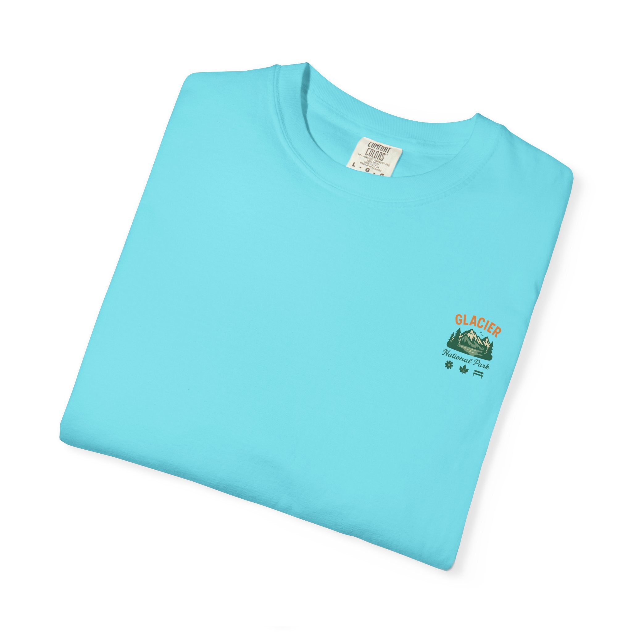 Glacier National Park Landscape T-shirt | Vintage Mountain Lake Tee