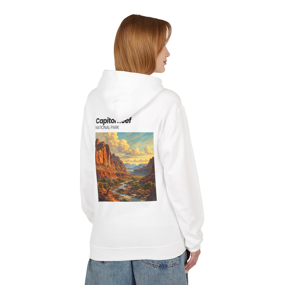 Capitol Reef National Park landscape Hoodie | Utah canyon scenic pullover