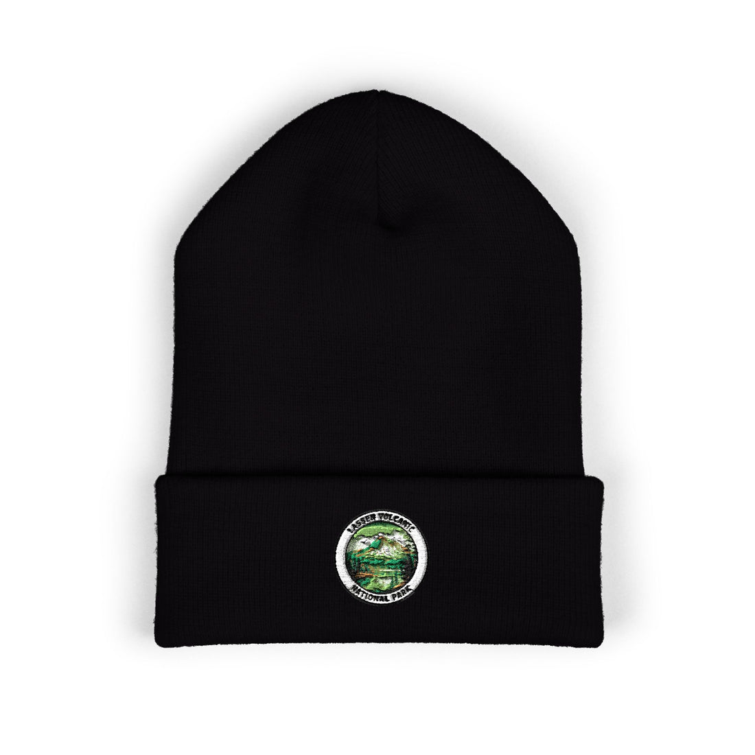 Green Planet Circle embroidery beanie