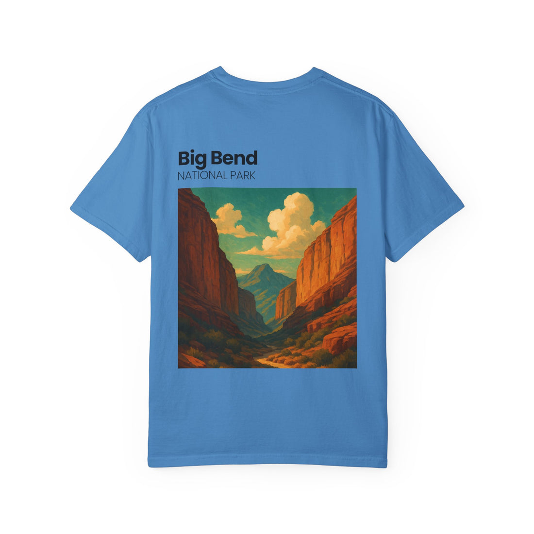 Big Bend National Park Vintage Canyon Poster T-Shirt | Scenic Landscape Tee