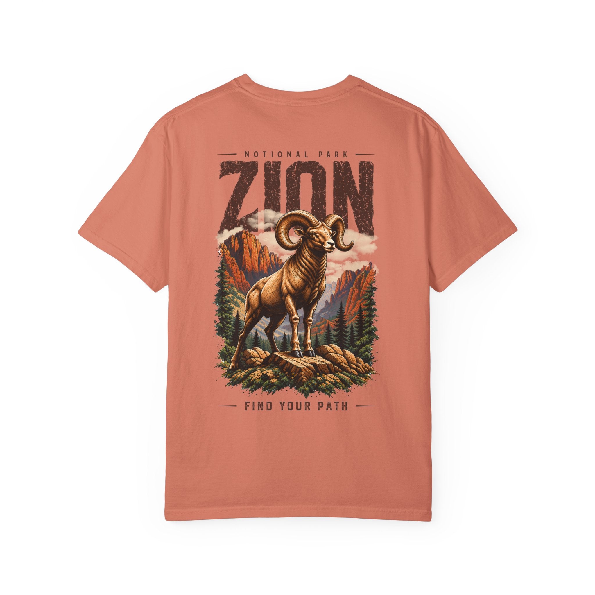 Bighorn Sheep Zion National Park Vintage Graphic T-Shirt