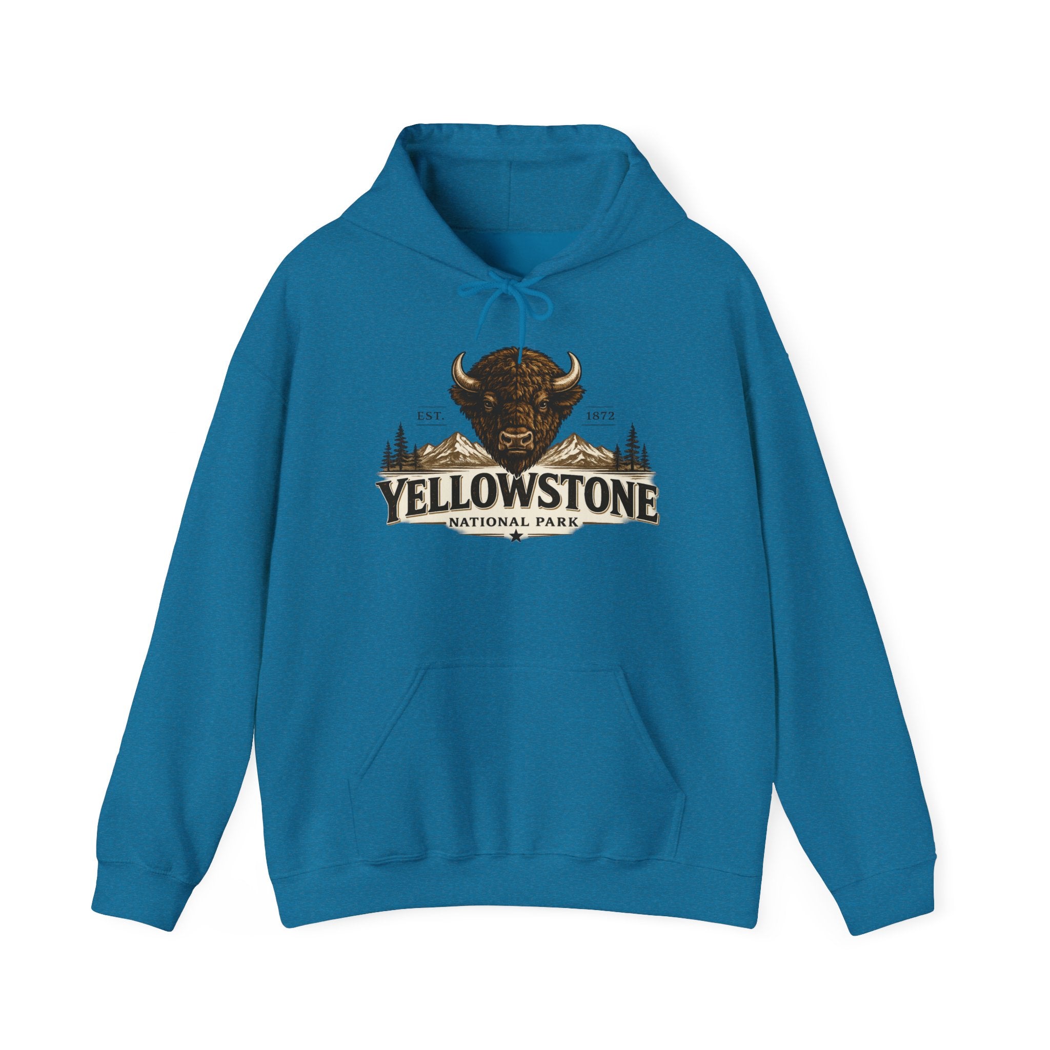 Yellowstone Bison Hoodie – Where the Wild Still Roams