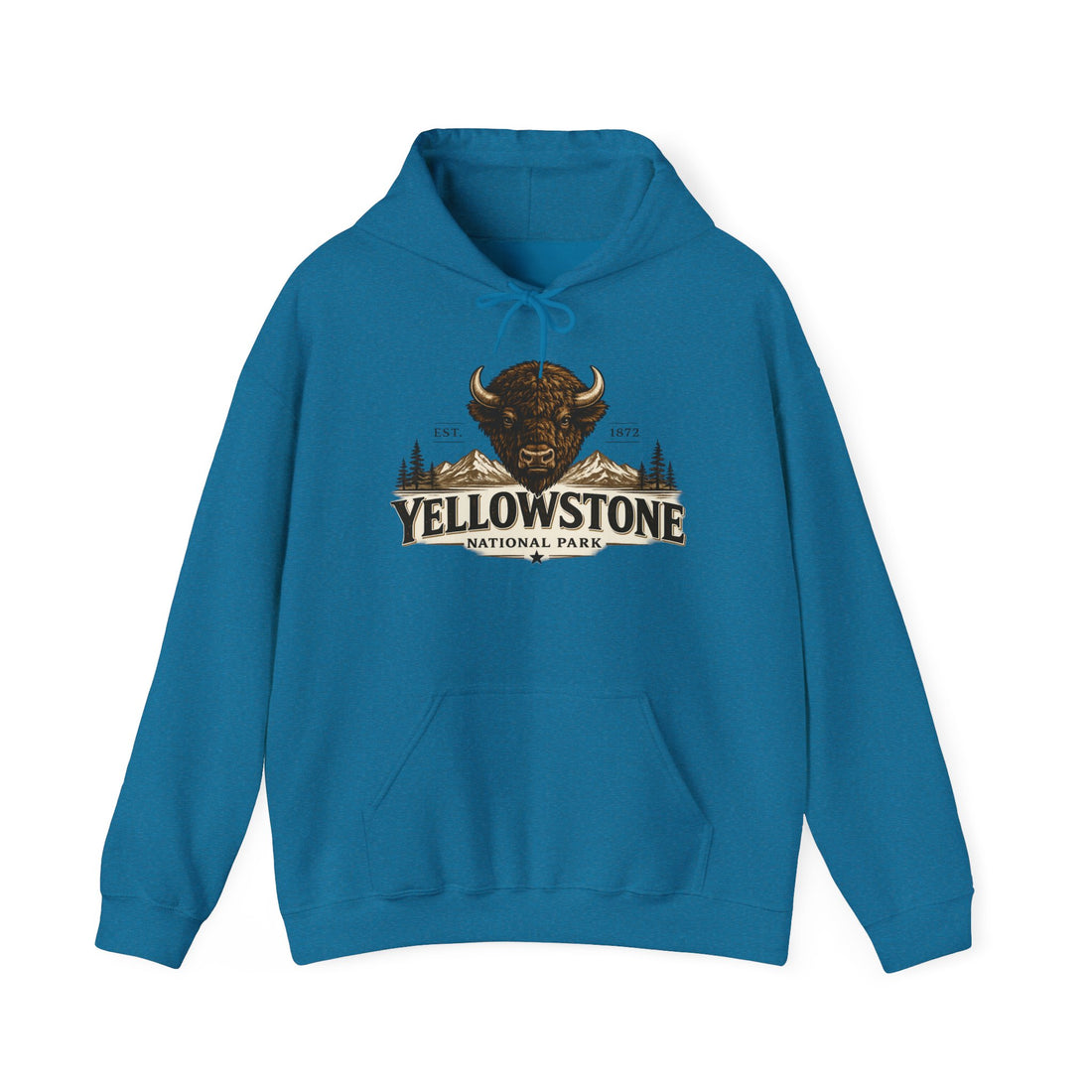 Yellowstone Bison Hoodie – Where the Wild Still Roams