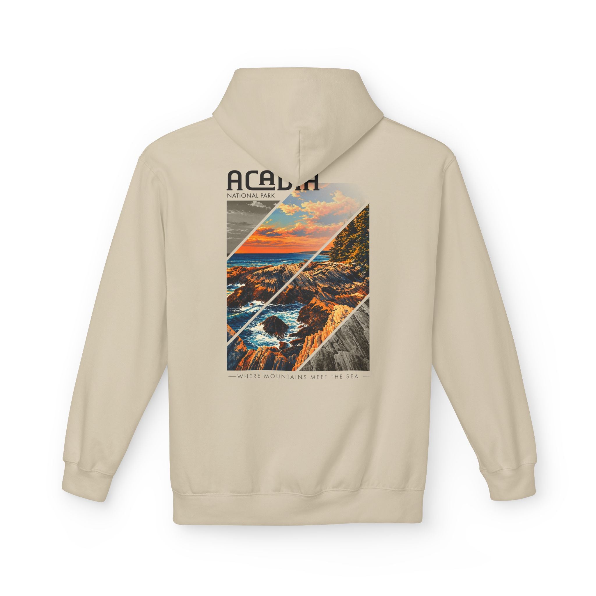 Acadia National Park Rocky Coast Graphic hoodie