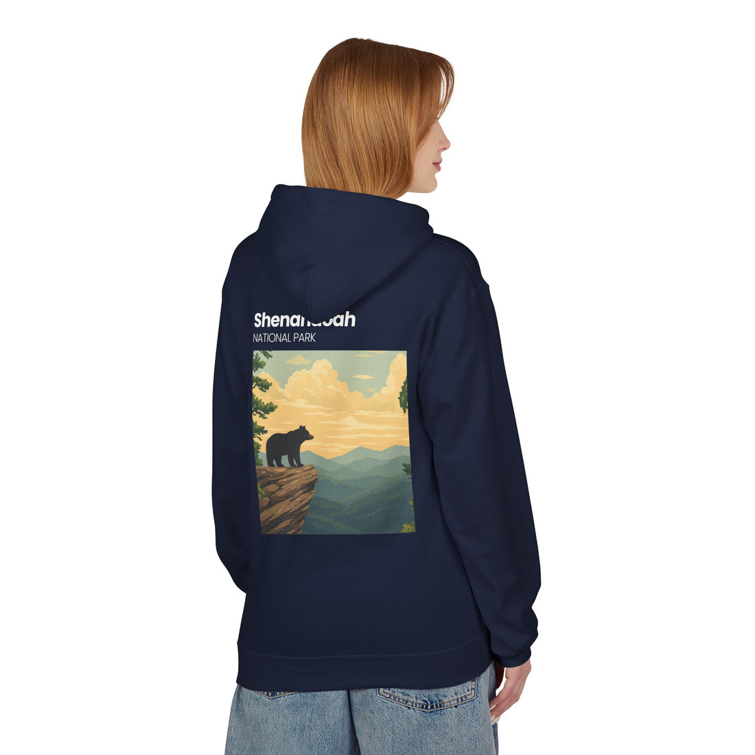 Shenandoah National Park Bear Hoodie | Vintage Travel Poster style