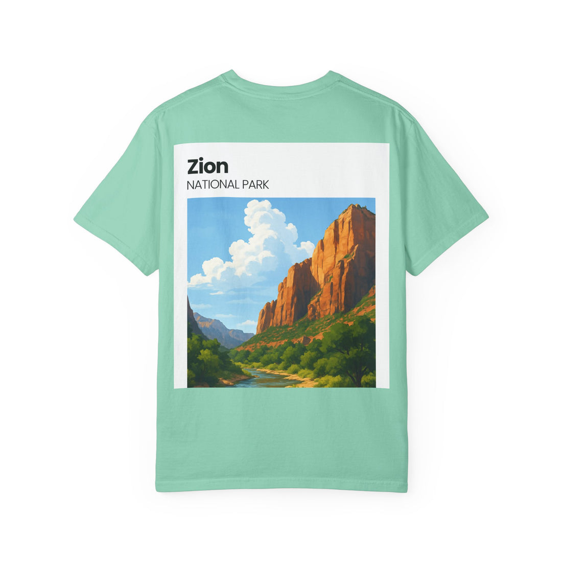 Zion National Park Landscape T-Shirt | Scenic Canyon Artwork