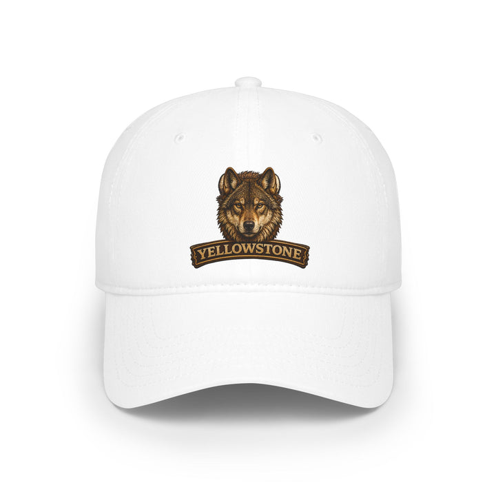 Yellowstone Wolf Dad Hat | Premium Embroidered National Park Cap