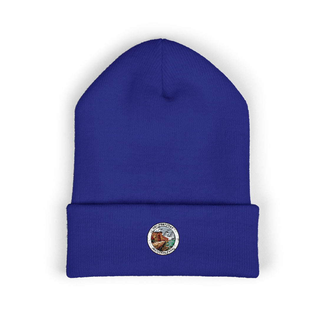 Dry Tortugas Vintage Running Fox Embroidered Beanie | Forest Animal Patch