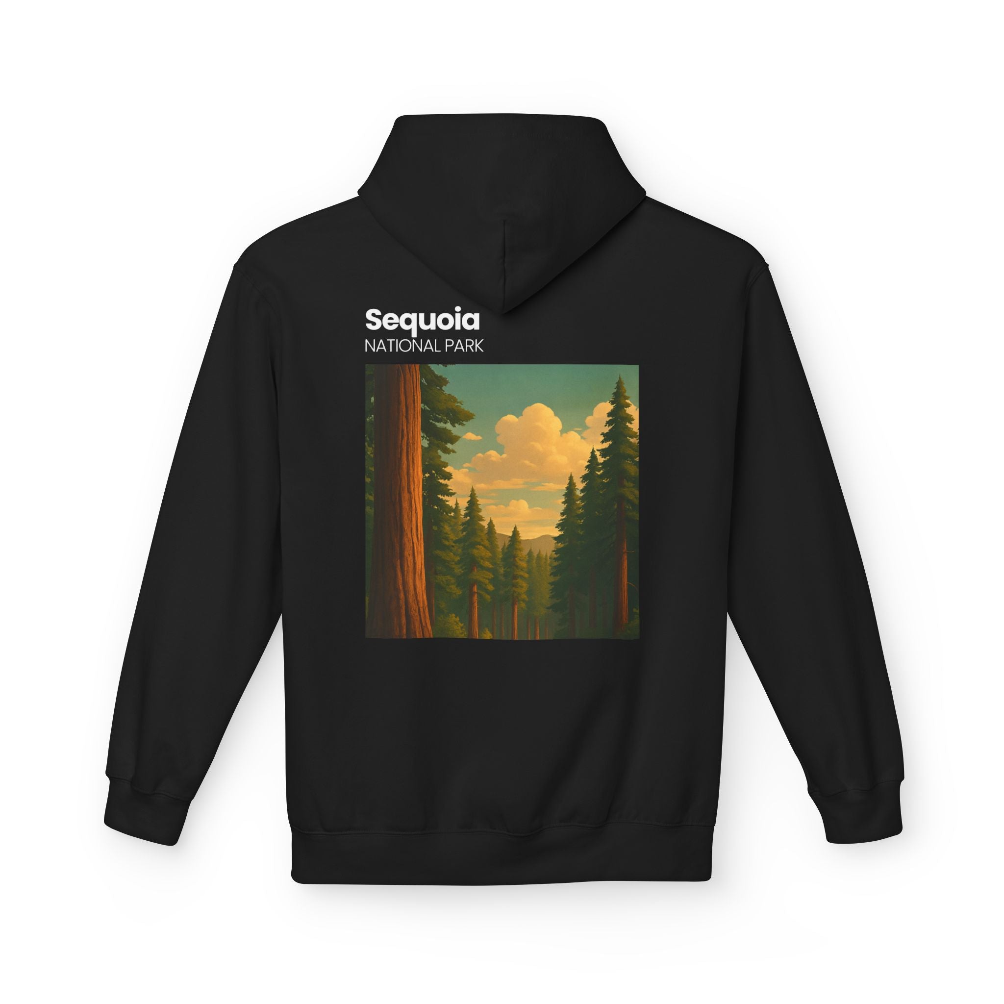 Sequoia National Park Vintage Poster Hoodie | Forest Landscape Sweatshirt