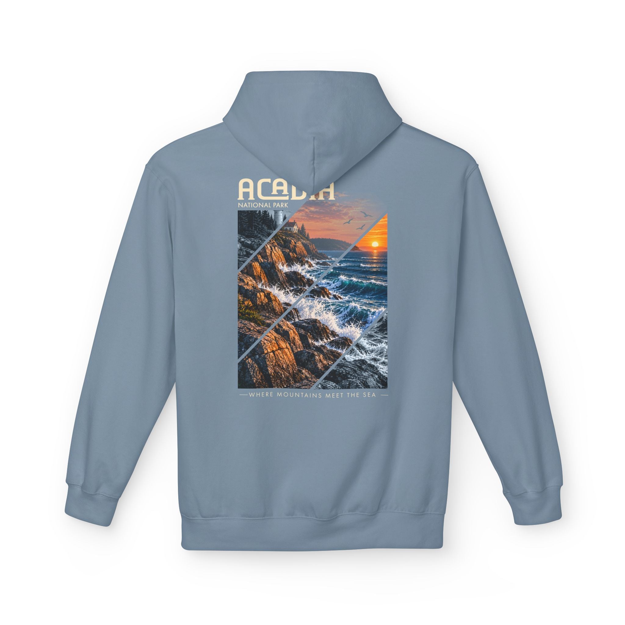 Acadia National Park Rocky Coast Graphic hoodie