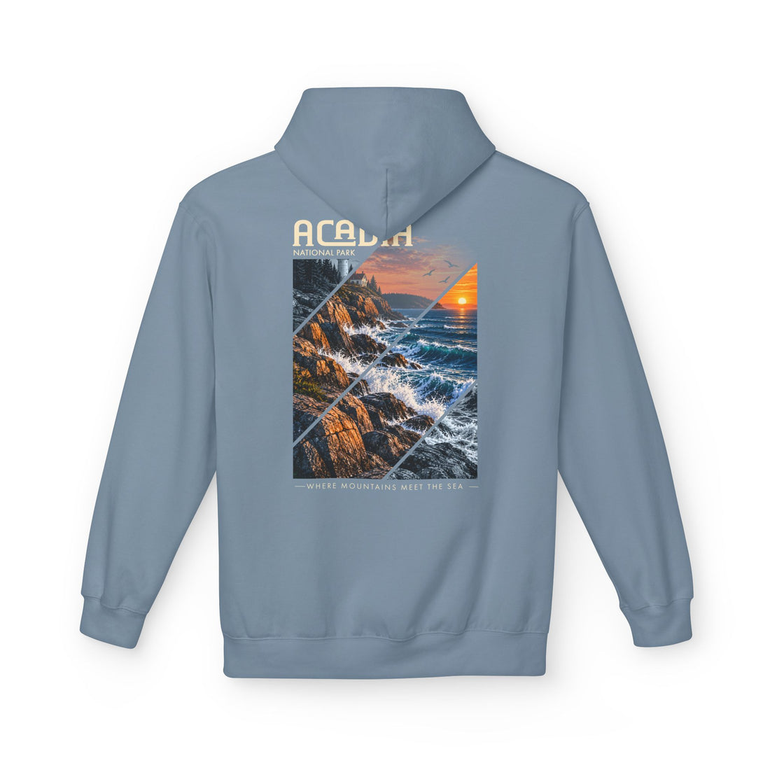 Acadia National Park Rocky Coast Graphic hoodie