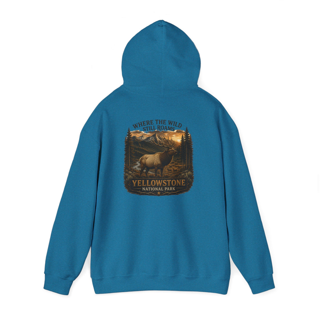Yellowstone Elk Hoodie – Where the Wild Still Roams