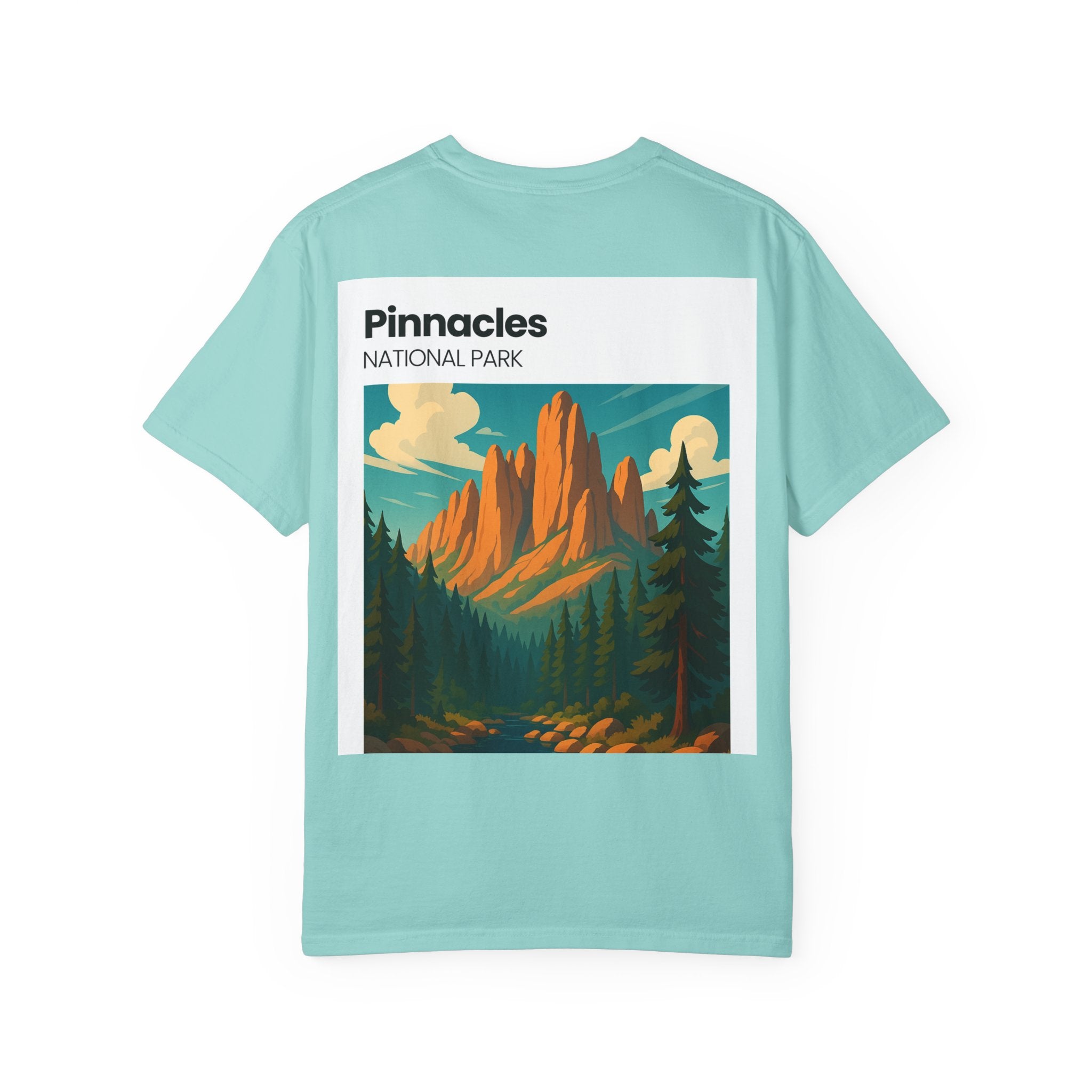 Pinnacles National Park landscape T-Shirt | retro nature poster design