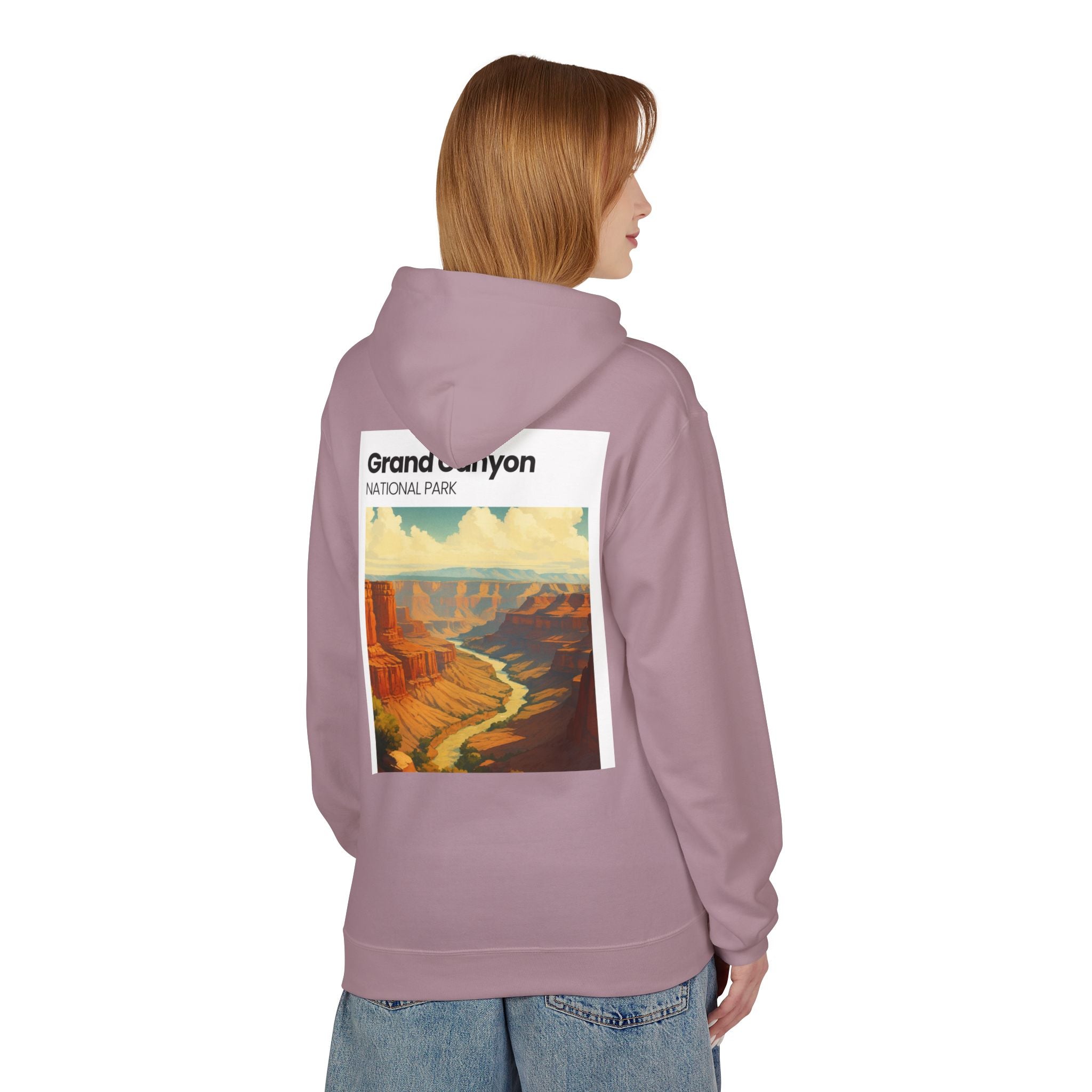 Grand Canyon Vintage Poster Hoodie | National Park Canyon Art